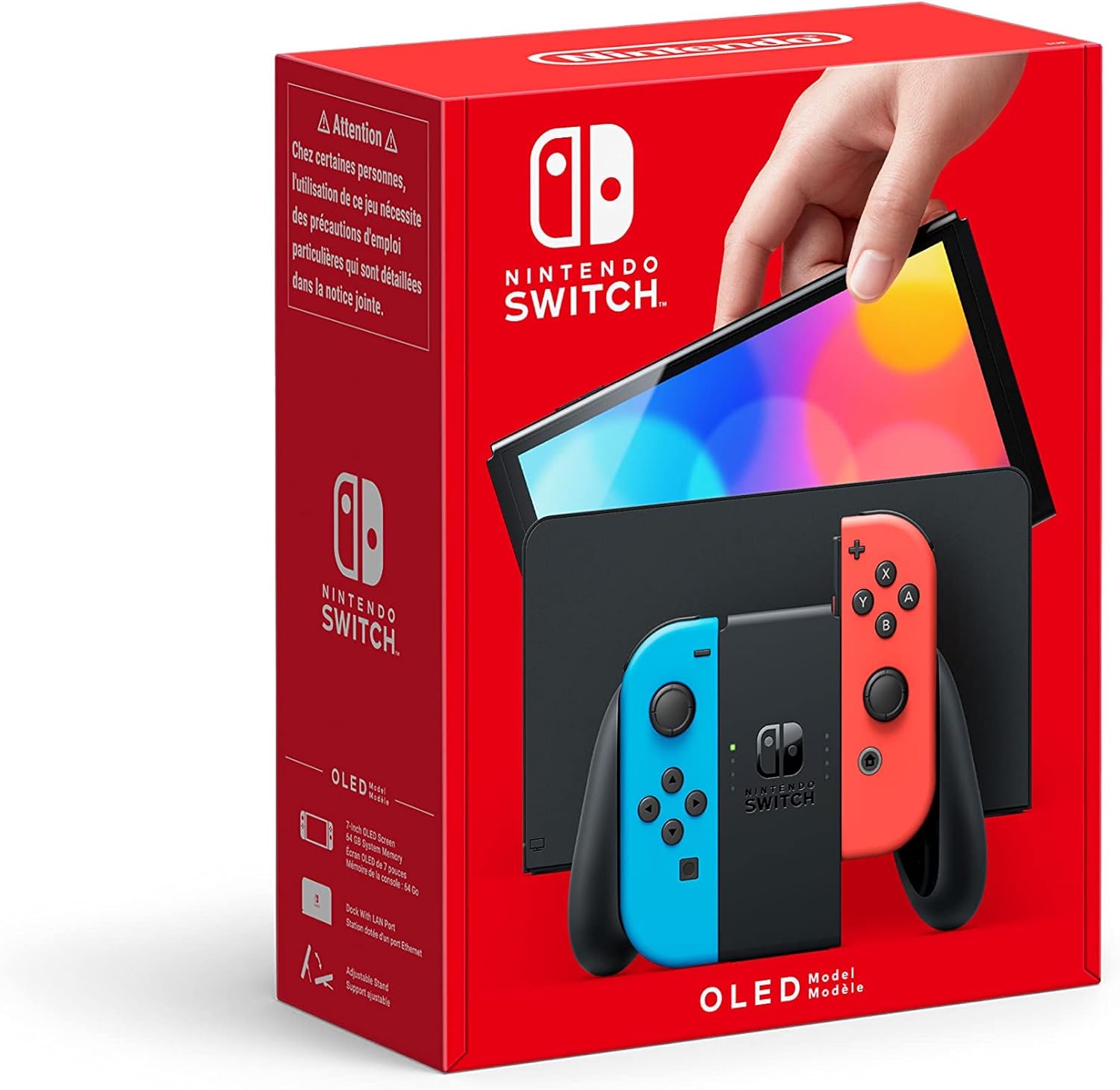 Nintendo Switch (OLED Model) - Neon Blue/Neon Red 1