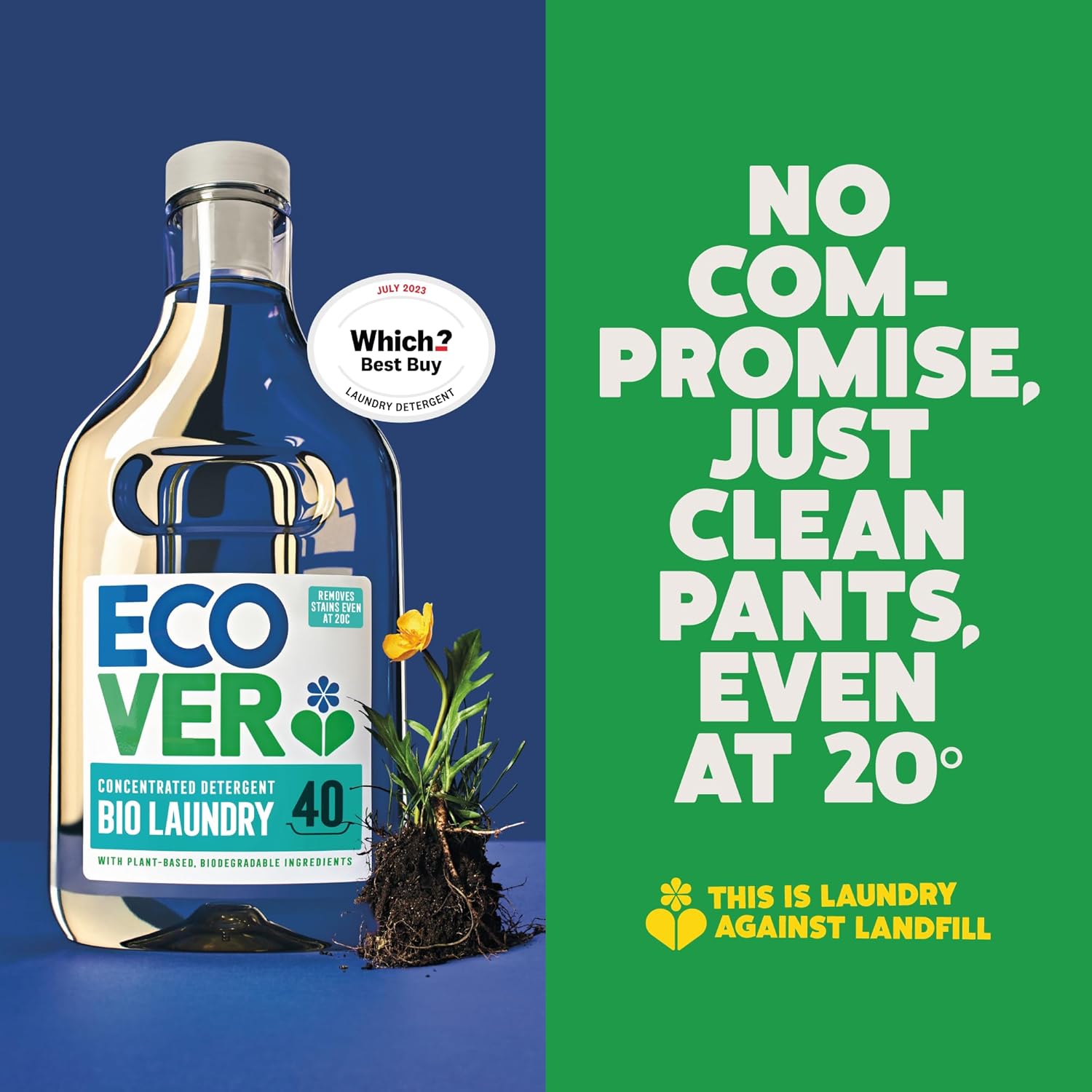 Ecover Nicht-Bio-Waschmittel – Lavendel &amp; Sandelholz (1 l, 28 Wäschen) 8