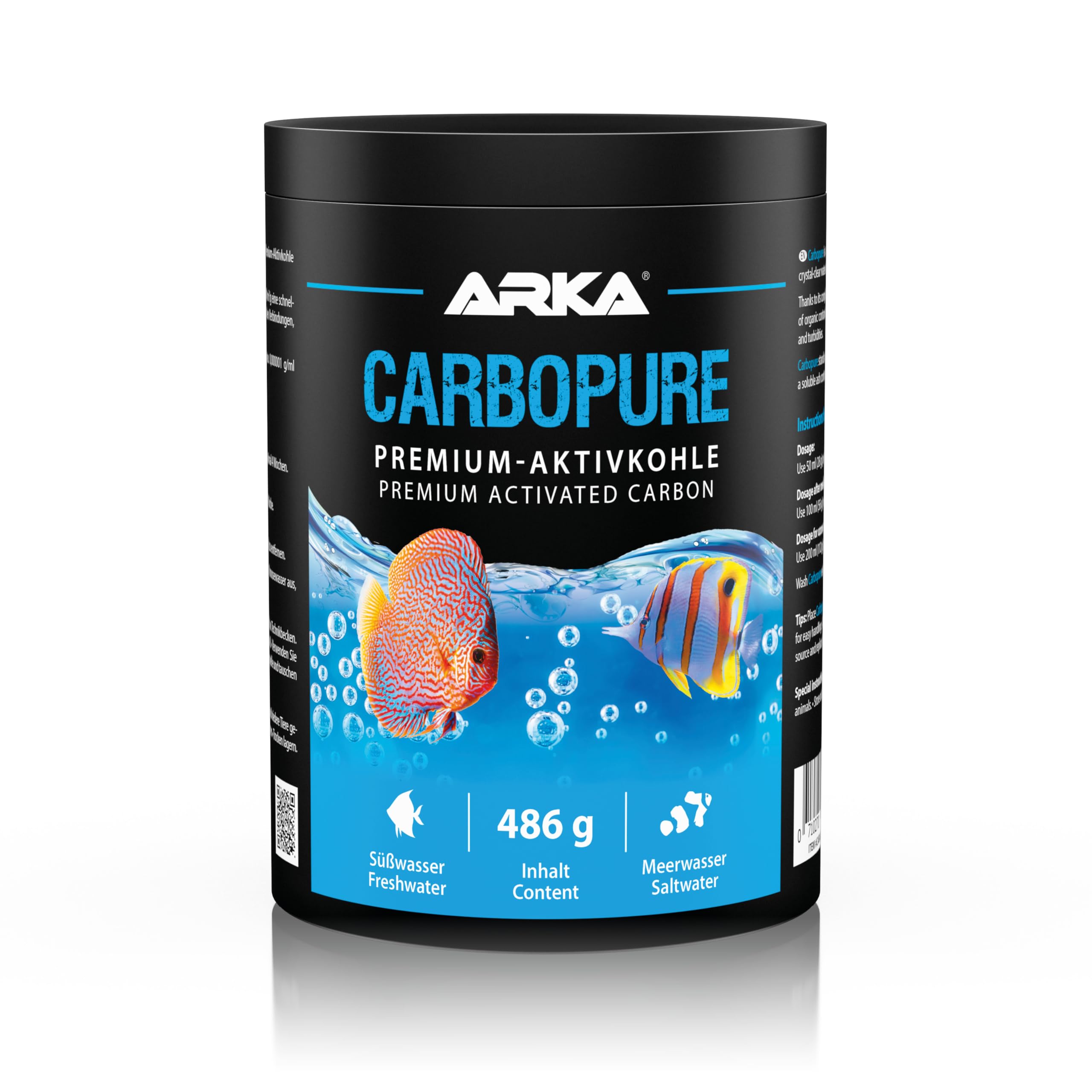 ARKA Carbopure Activated Carbon - 1000 ml | Removes Cloudiness, Dyes & Residue