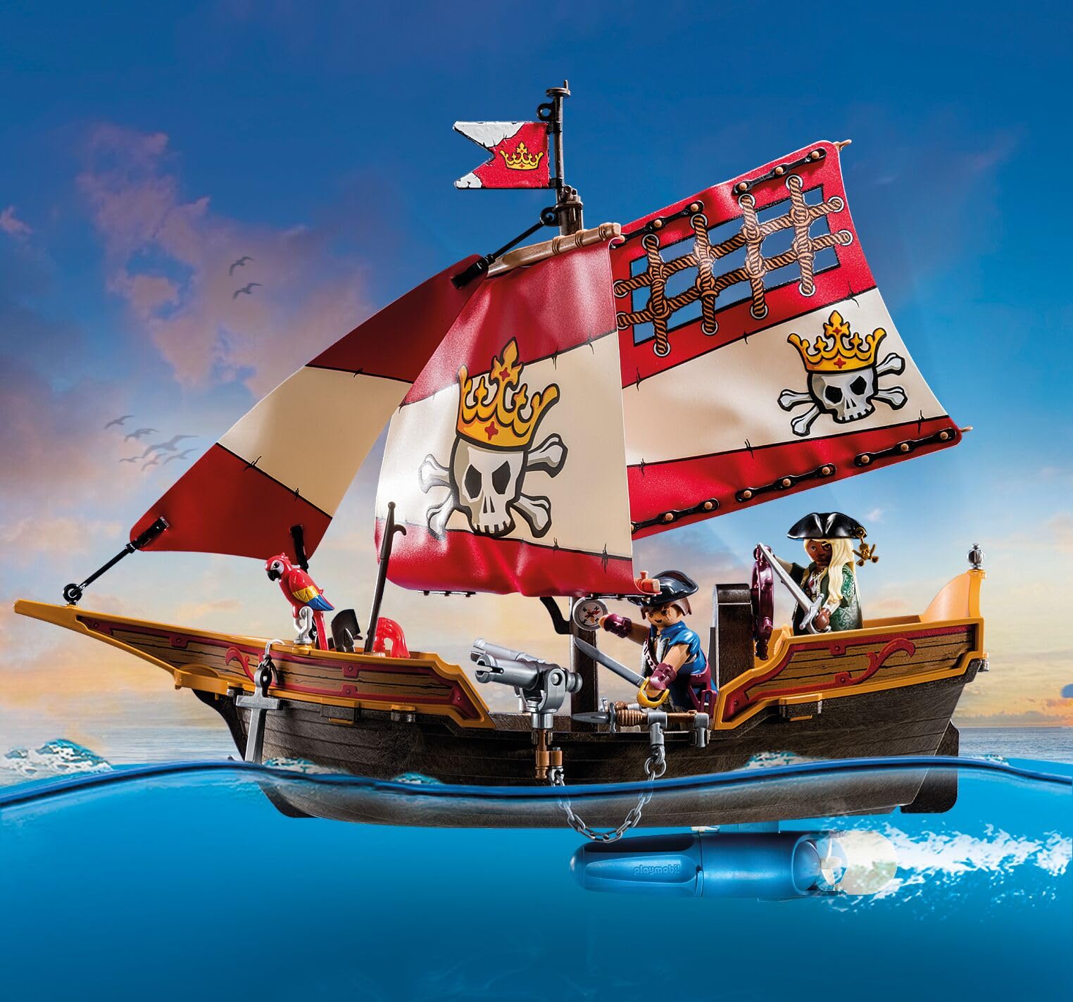 Playmobil Pirates: Small Pirate Vessel 71418 | 101 Pieces | Ages 4+ 2