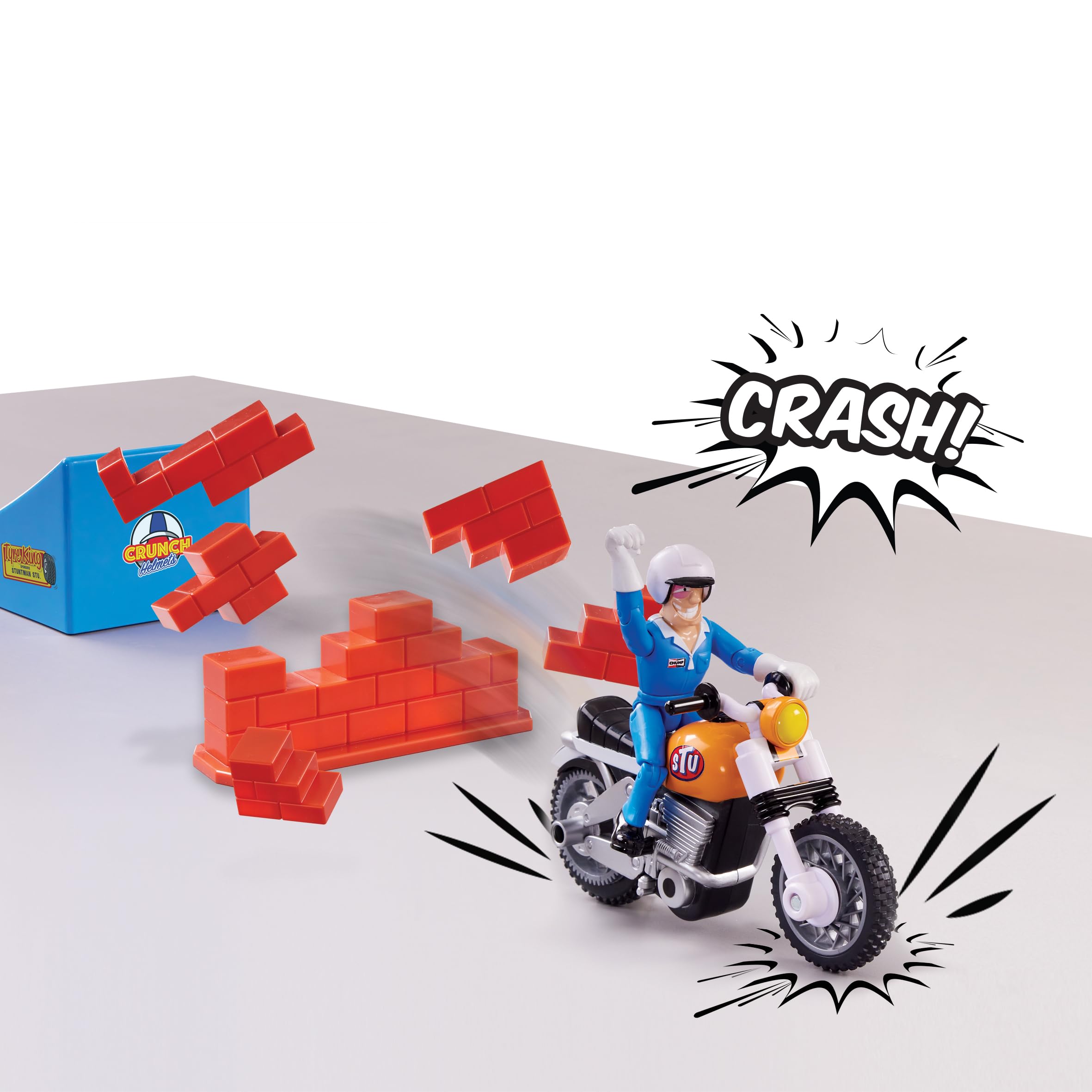 Stuntman Stu Nitro Boost Stunt Bike - Rev, Zoom & Jump Playset for Kids 5+ 2