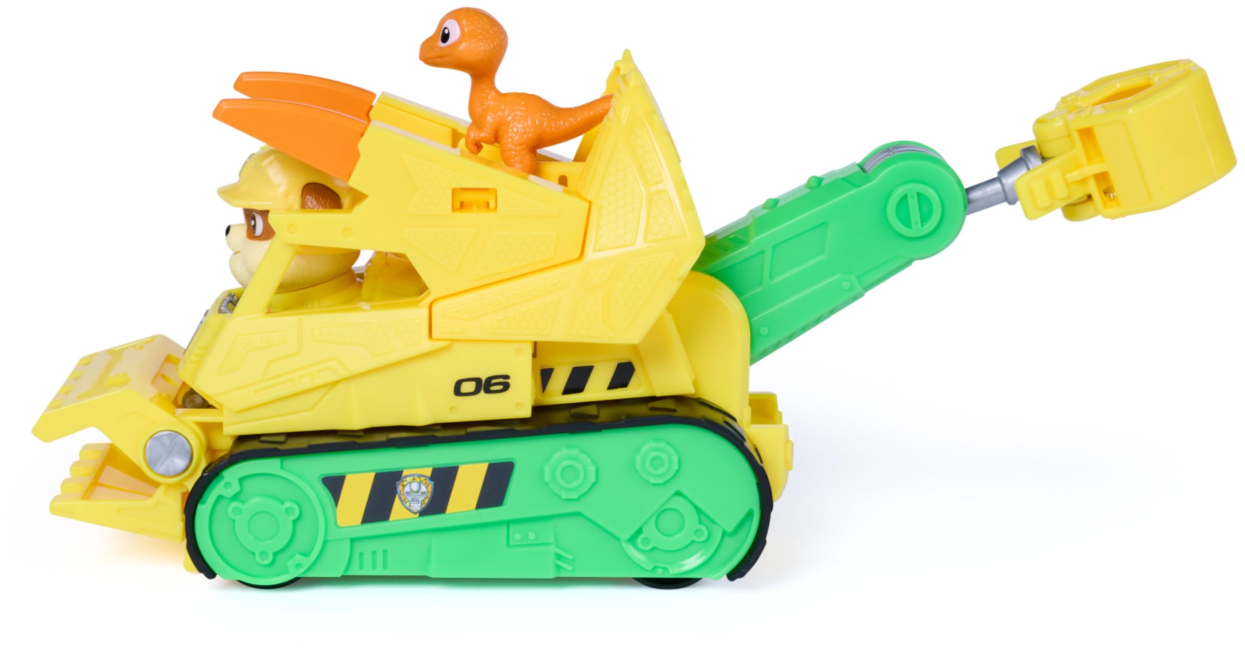 Paw Patrol Rubble Dino Rescue Bulldozer Toy Truck - 17.5 cm Vehicle, Ages 3-9 8