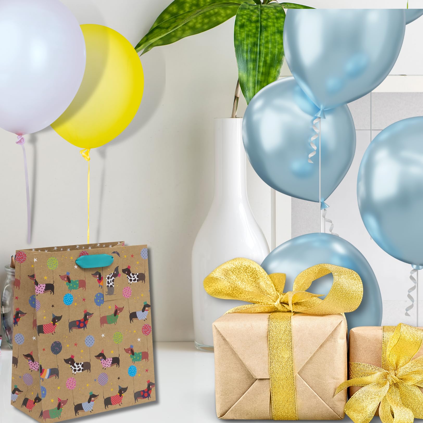 Ballyhoo Sausage Dog Gift Bag - Large, 26 x 31.5 x 13.5 cm, FSC Certified Paper 3