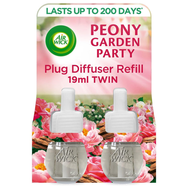 Air Wick - Peony Garden Party Plug in Diffuser Refill, 6 Pack (19ml Each)