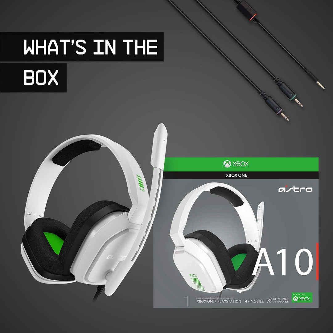 ASTRO Gaming A10 Wired Gaming Headset - Lightweight, Durable for Xbox, PlayStation, PC & Mobile