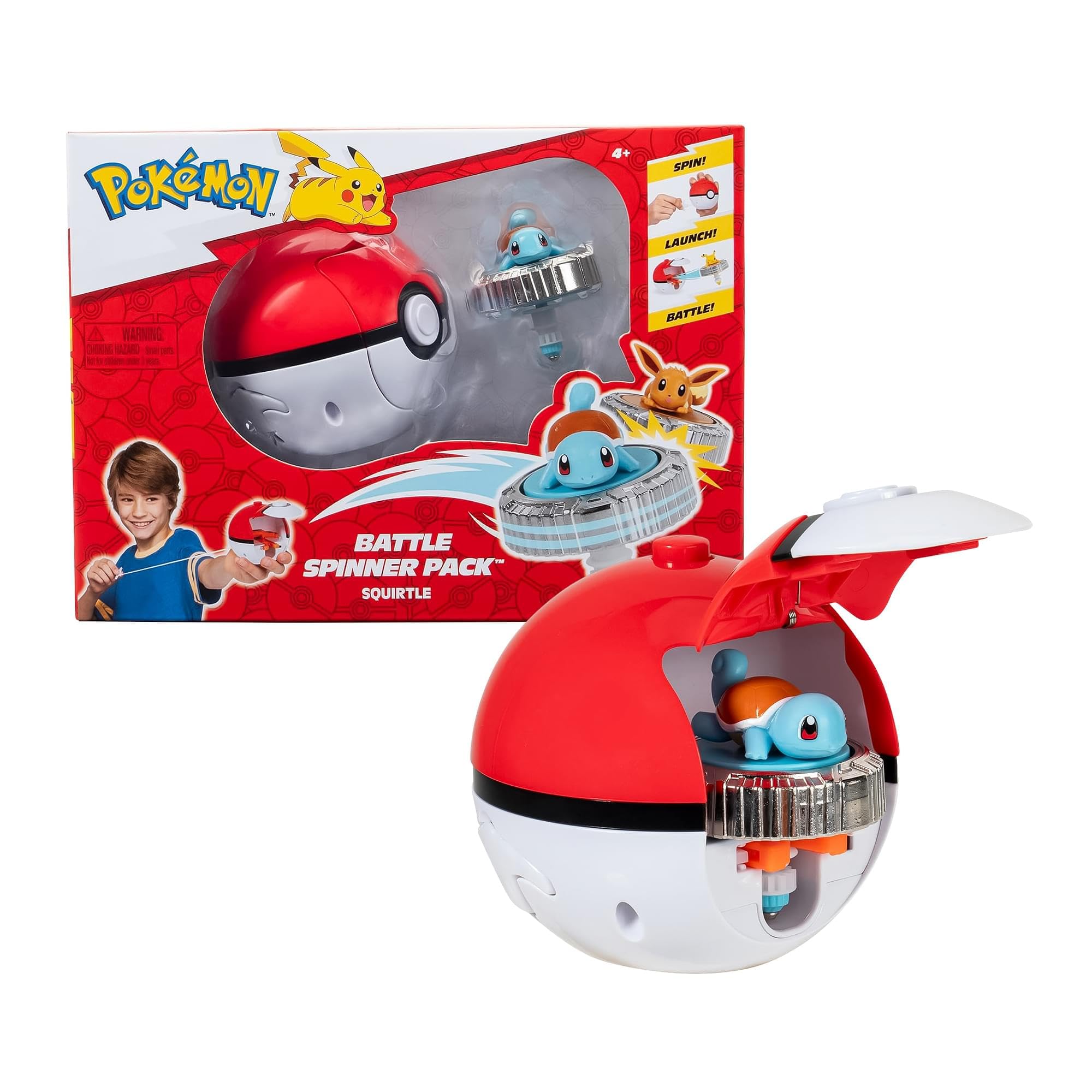 Pokémon Squirtle Battle Spinner - Interactive Gaming Figure | Ages 4+