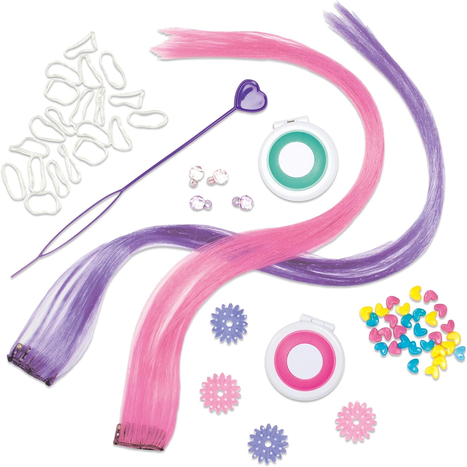 Galt Fab Hair Hair Chalk Kit with Extensions and Beads for Kids 2
