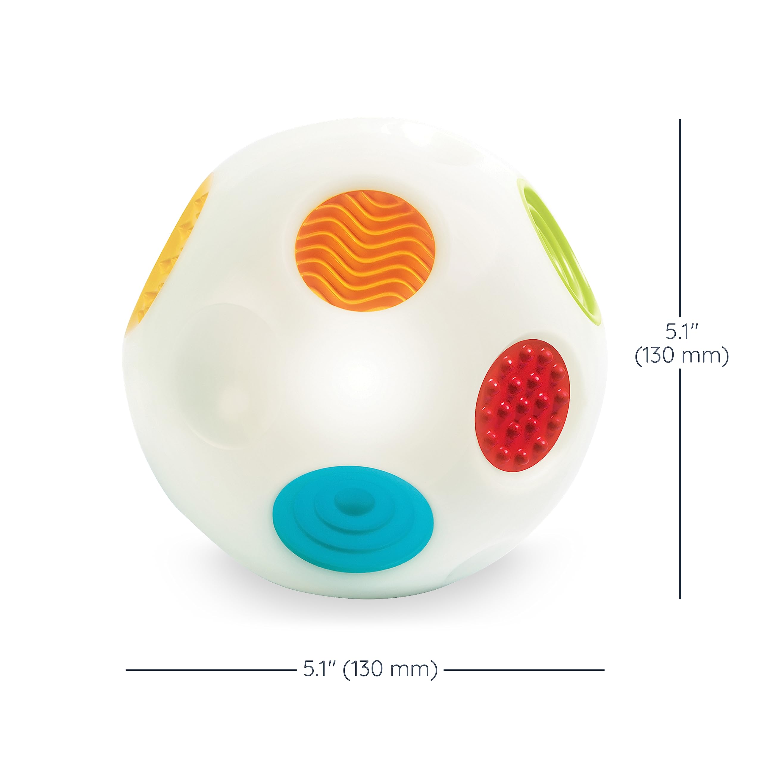 INFANTINO Sensory Sound and Light Activity Ball - Educational, Motor Skills Development, Ages 9-36 Months 6