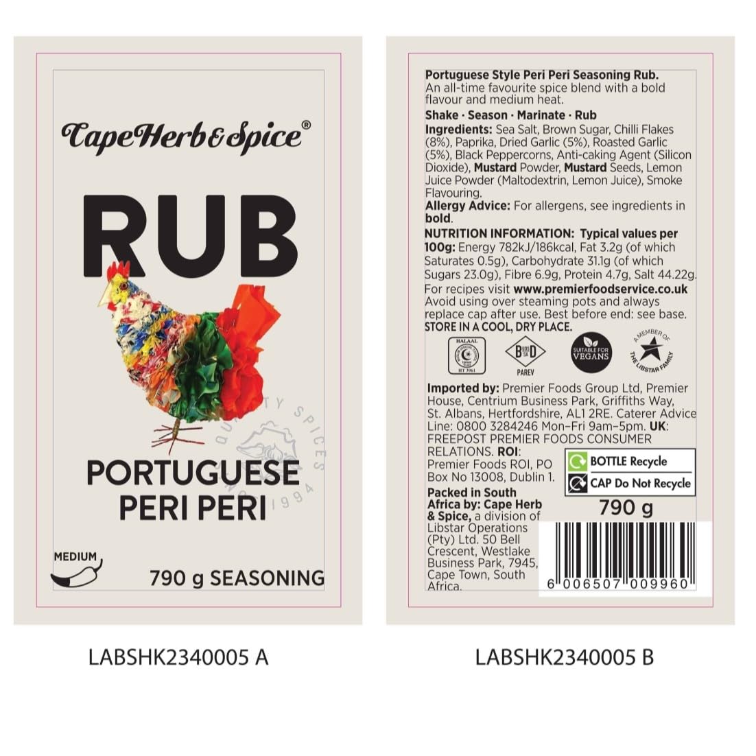 Cape Herb & Spice - Portuguese Peri Peri Seasoning 790 g 6