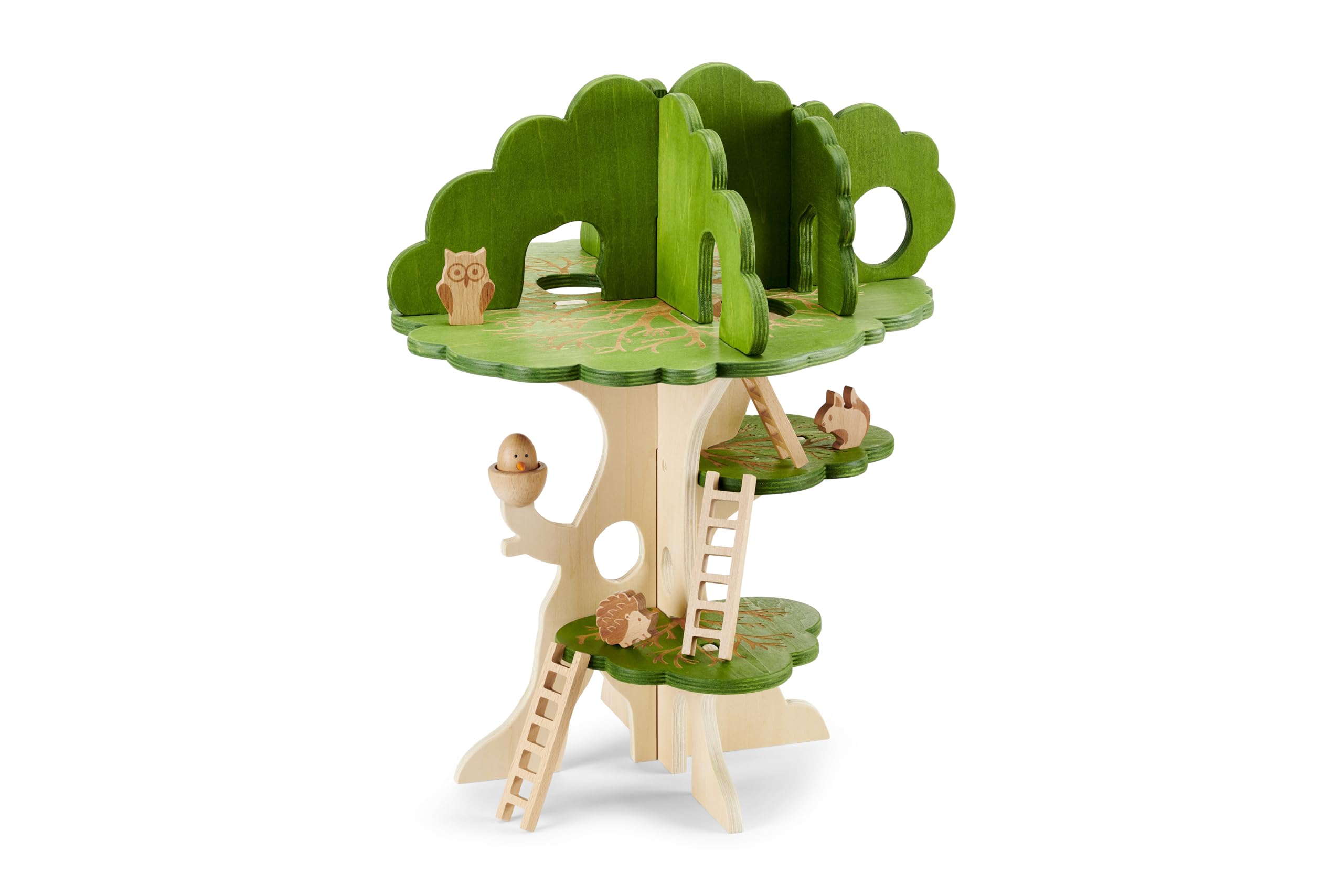 tickit Woodland Trail Tree House - Wooden Playhouse for Small World Play | Ages 3+ | Wood 1