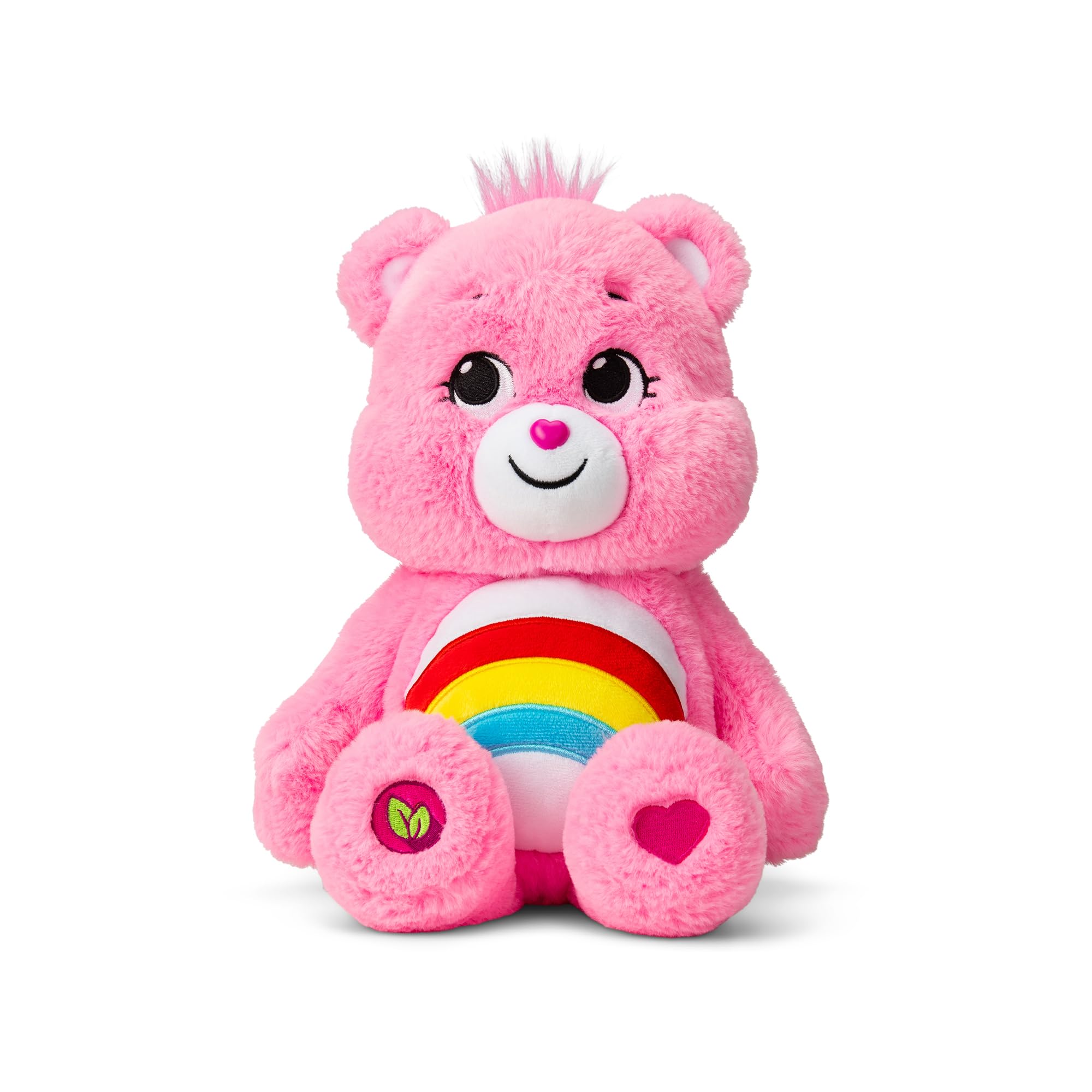 Care Bears Cheer Bear 35cm Plush Toy - Soft Cuddly Stuffed Animal for Kids 1