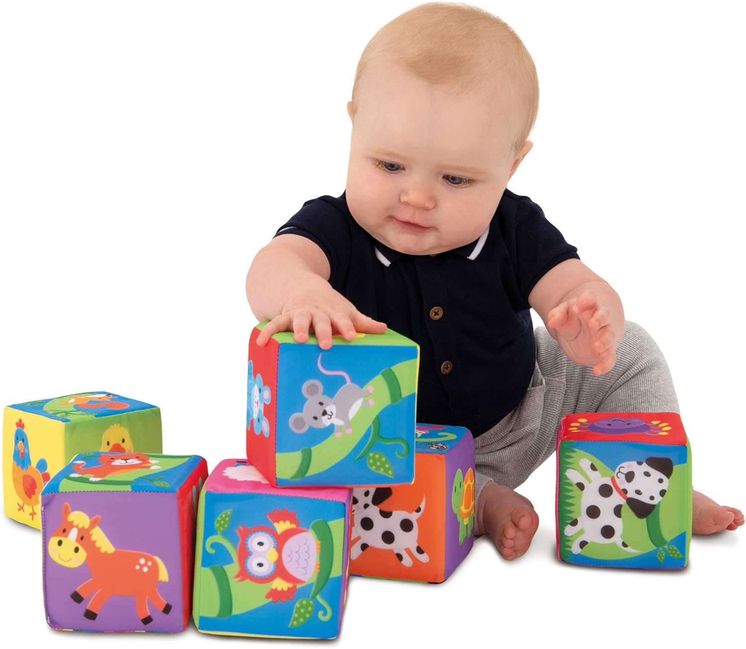 Galt Soft Blocks - Educational Stacking Toy for Babies 6 Months+ 1