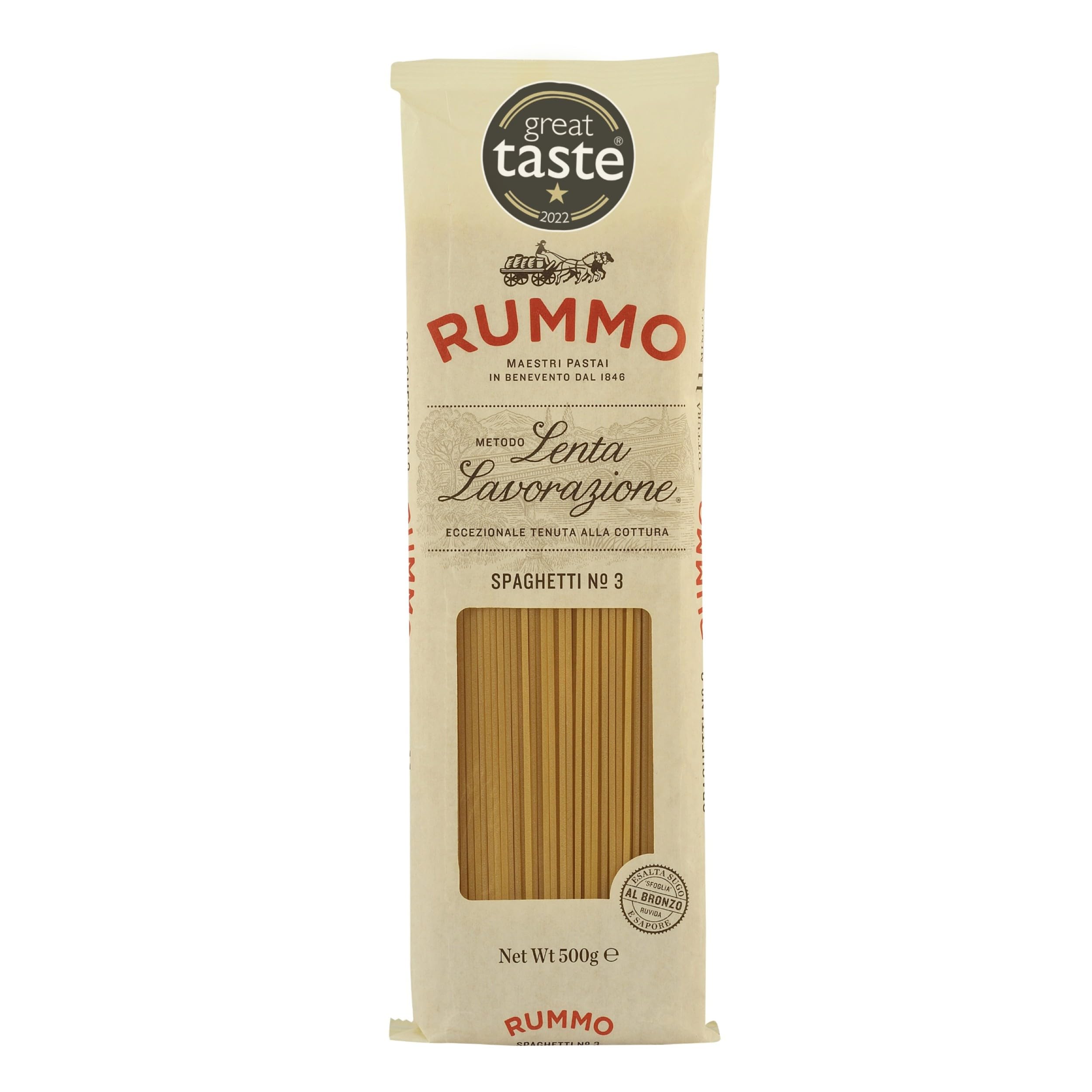 Rummo Lenta Lavorazione Spaghetti No.3 Pasta - Traditional Italian Quality | 500g 1