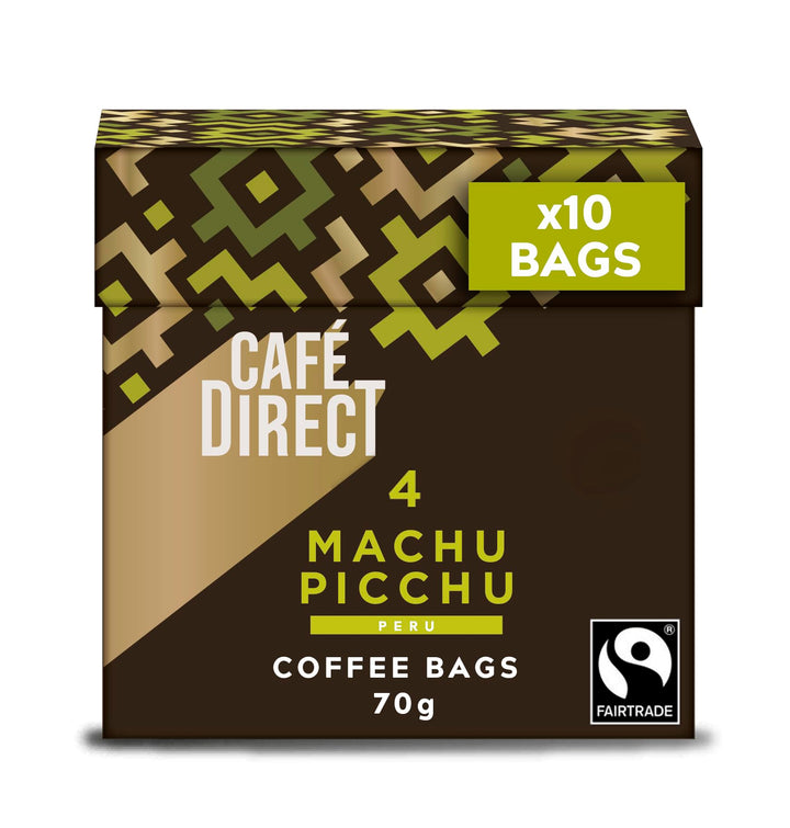 Cafédirect Machu Picchu Fairtrade Arabica Coffee Bags 10 x 7g