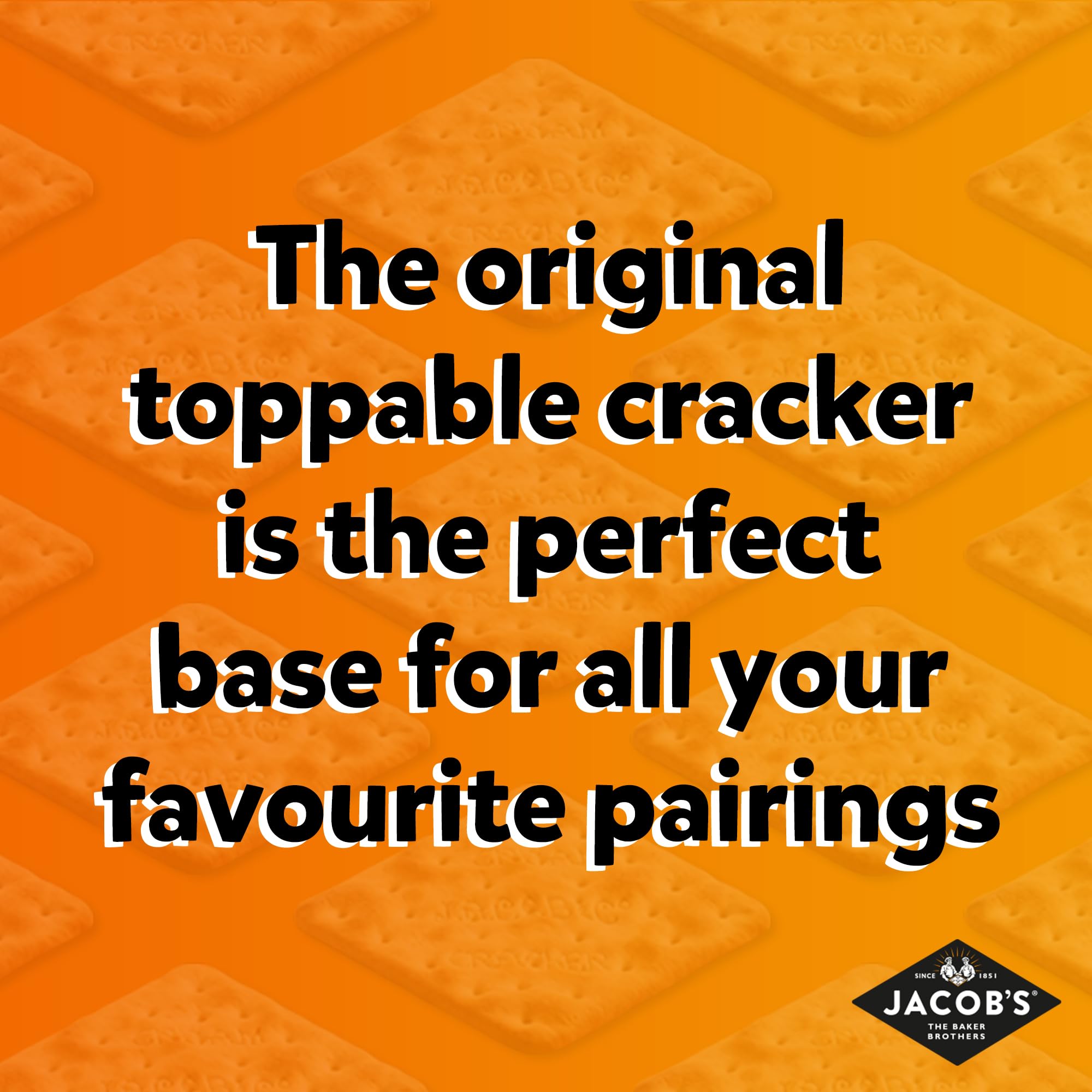 JACOB'S Original Cream Crackers - Light & Flaky Texture | 2 x 200g Twin Pack (400g Total) 2