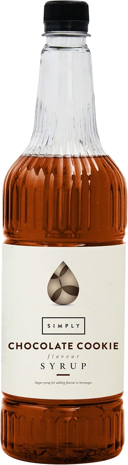 Simply - Chocolate Cookie Syrup, Vegan & Nut Free Flavoured Coffee Syrup