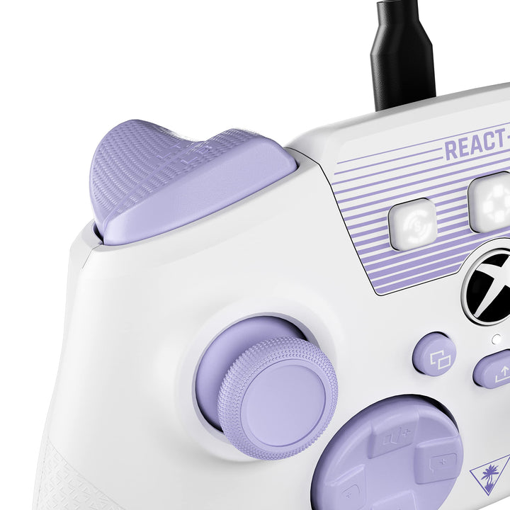 Turtle Beach REACT-R Controller White/Purple – Xbox Series X|S, Xbox One, PC