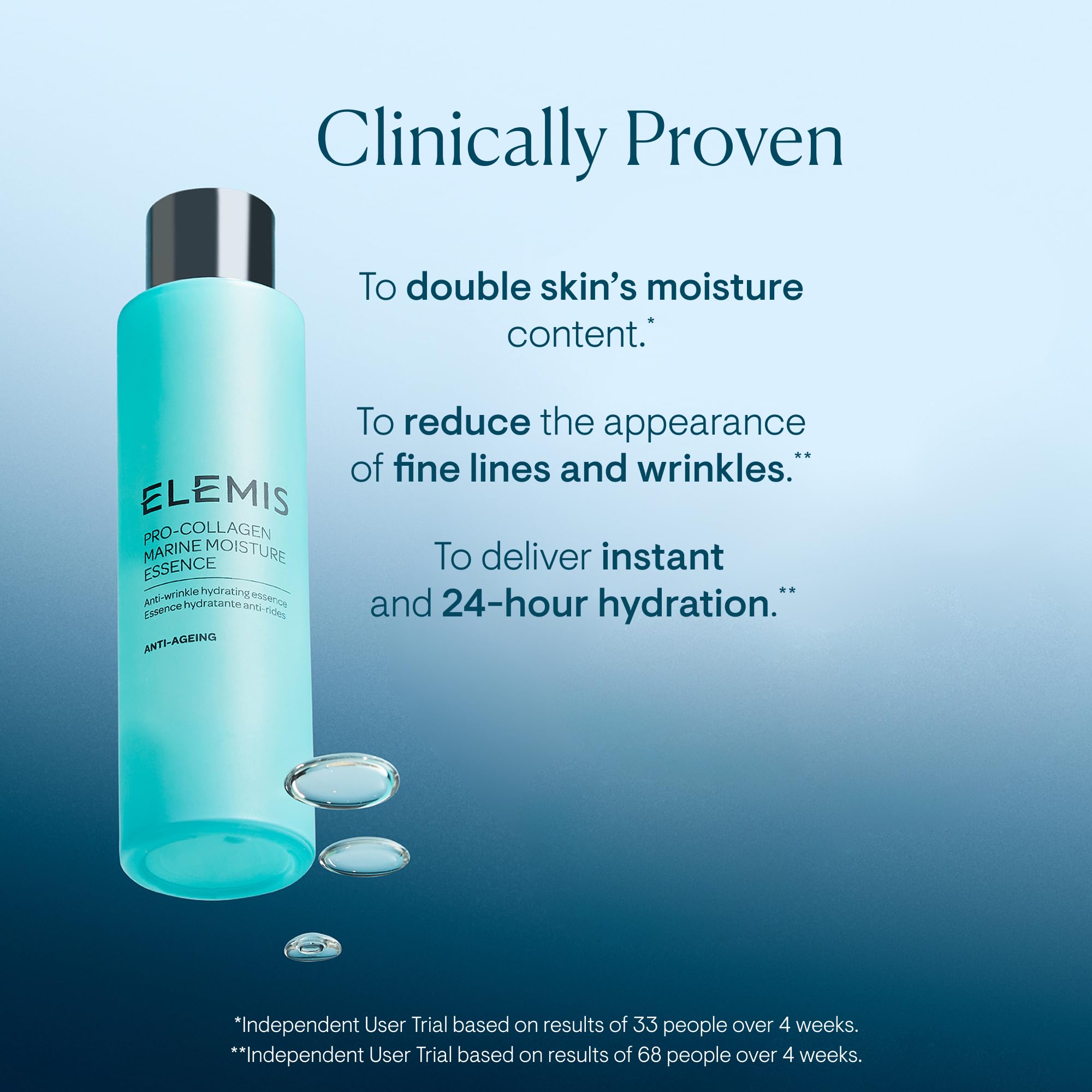 Elemis Pro-Collagen Marine Moisture Essence - Hydrating Anti-Aging Serum | 100ml 3