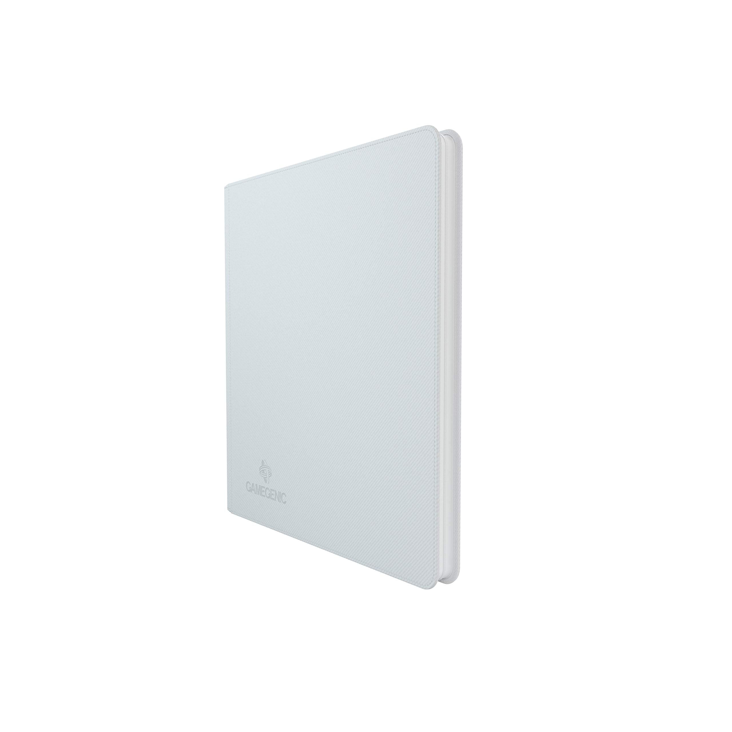 Gamegenic Zip-Up Album - 480 Card Capacity | Side-Loading Pockets | Rigid Cover | White
