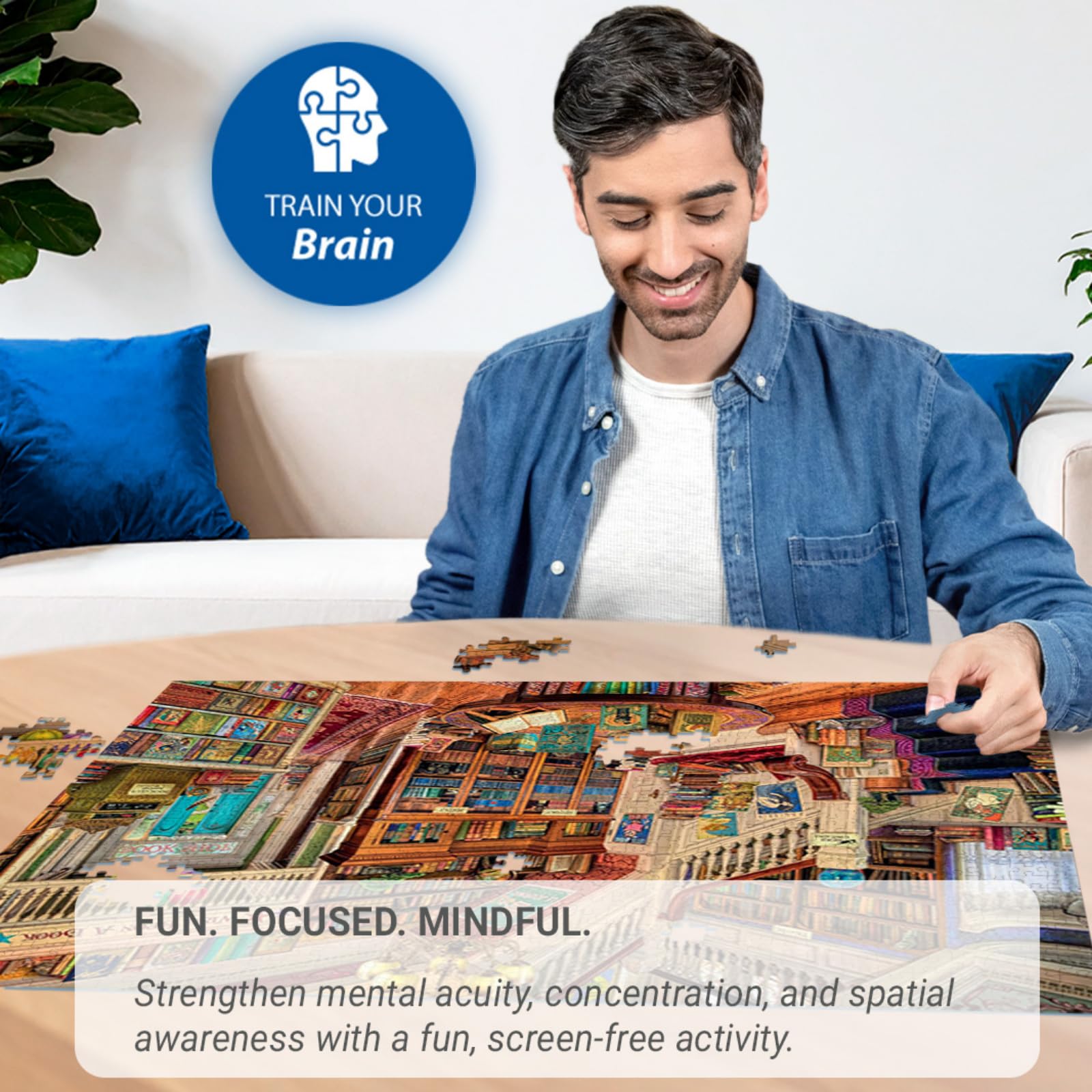 Ravensburger The Fantasy Bookshop 1000 Piece Jigsaw Puzzle for Adults and Kids Age 12+ 3