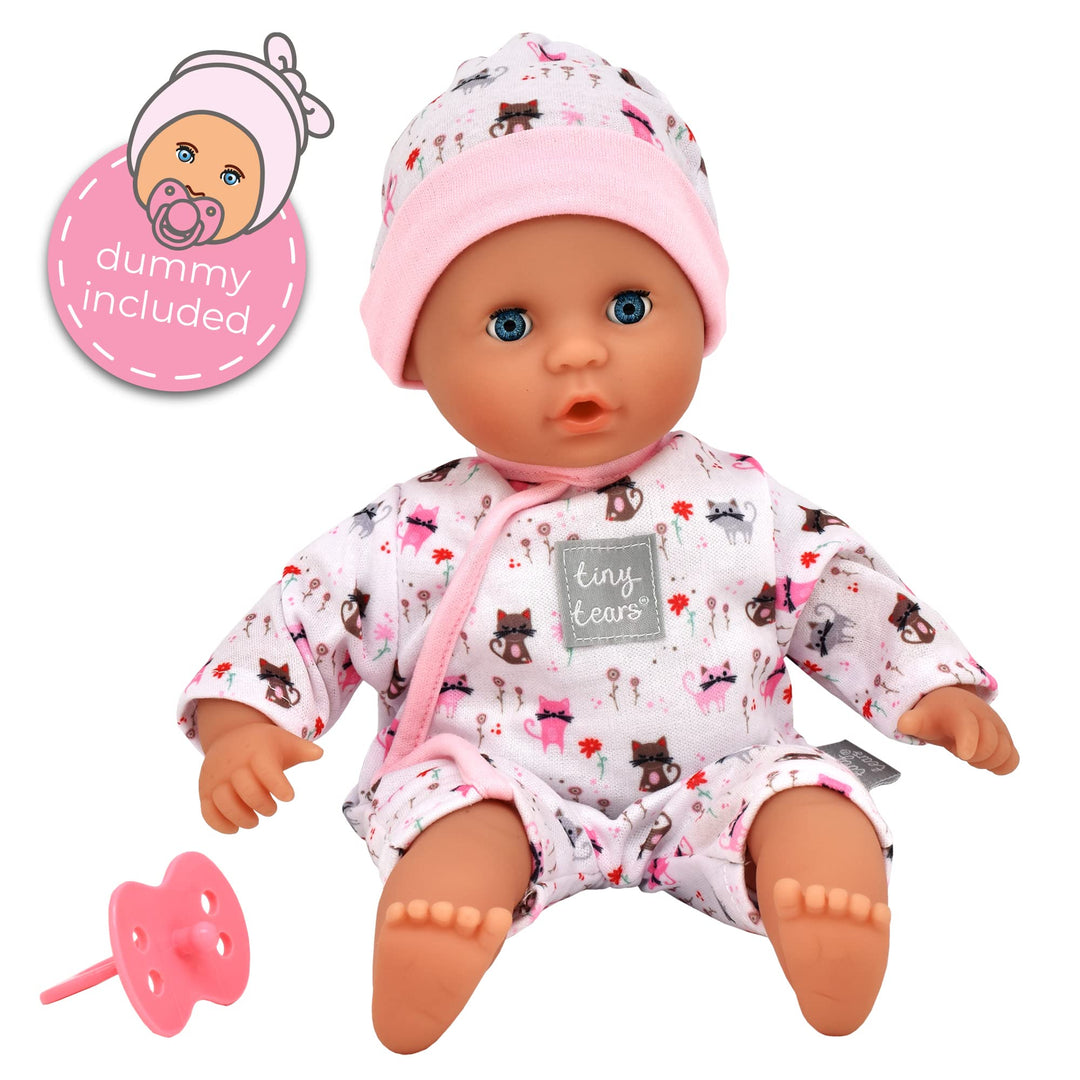 Tiny Tears Teeny Baby Doll - 30cm Soft Body with Sleeping Eyes & Deluxe Outfit