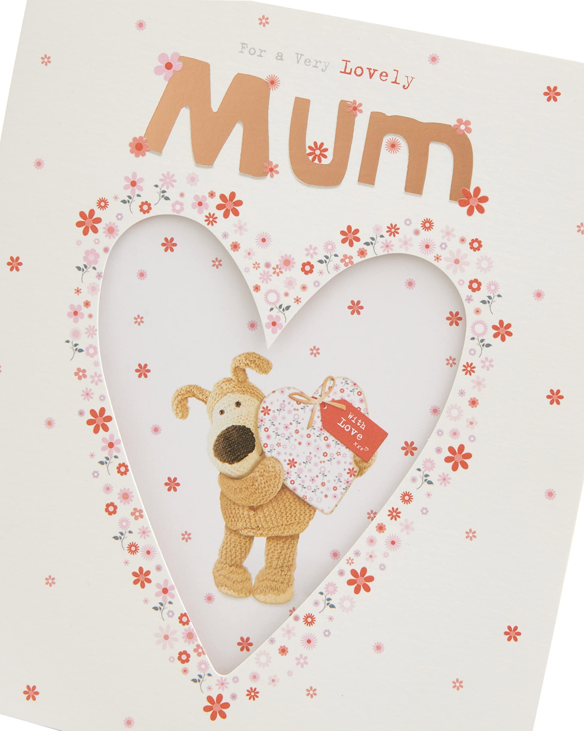 Boofle Birthday Card for Mum with Copper Foil Finish | 18.4 x 15.9 cm 4