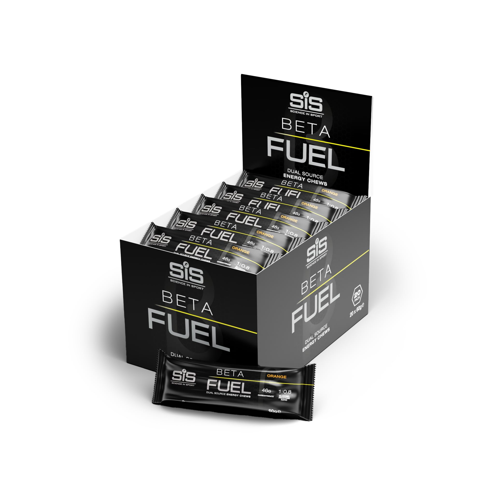 Science in Sport Beta Fuel Dual Source Energy Chews – Orangengeschmack