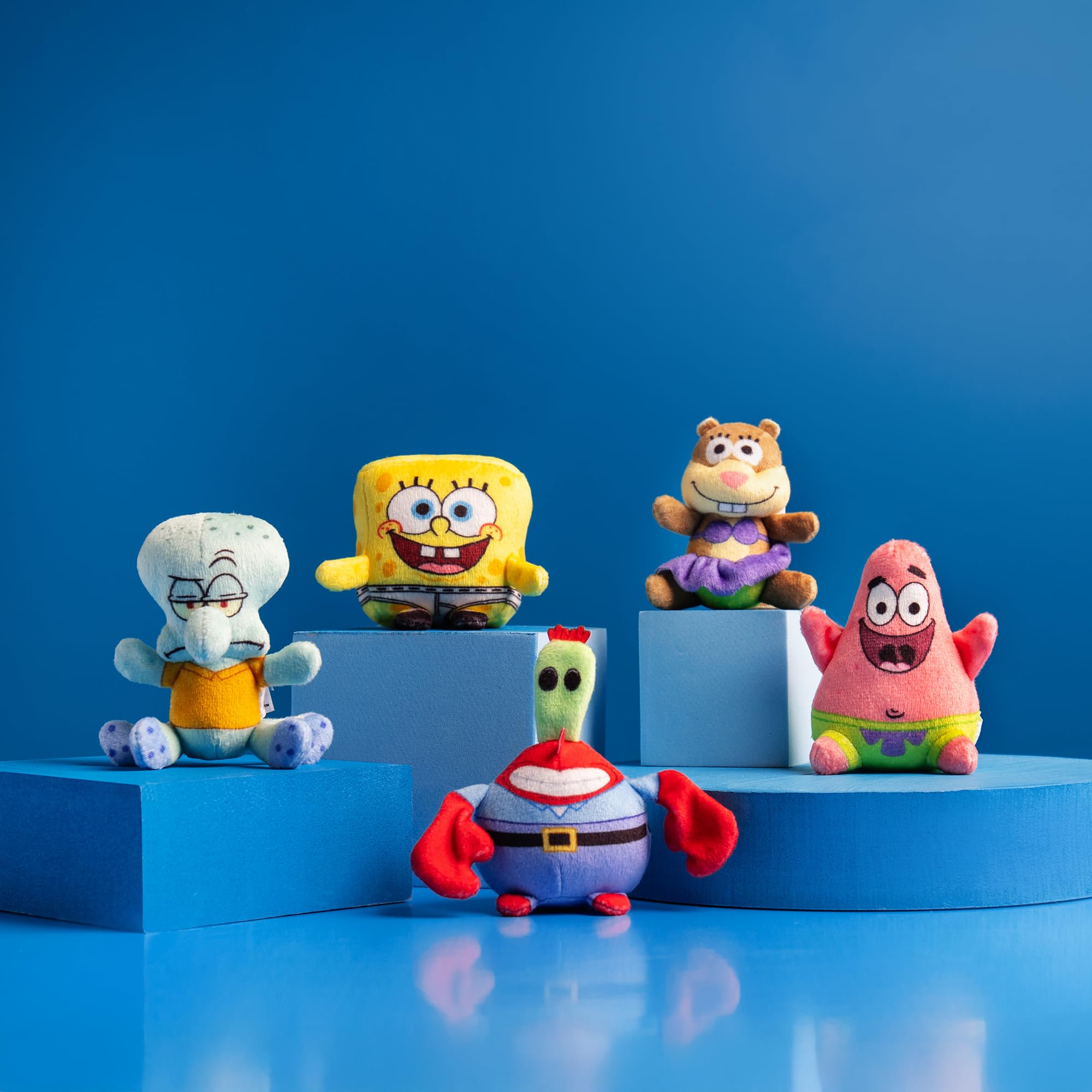 Micro Teenies SpongeBob SquarePants Collector 5-Pack - Miniature Plush Figures | Chase Characters Included 6