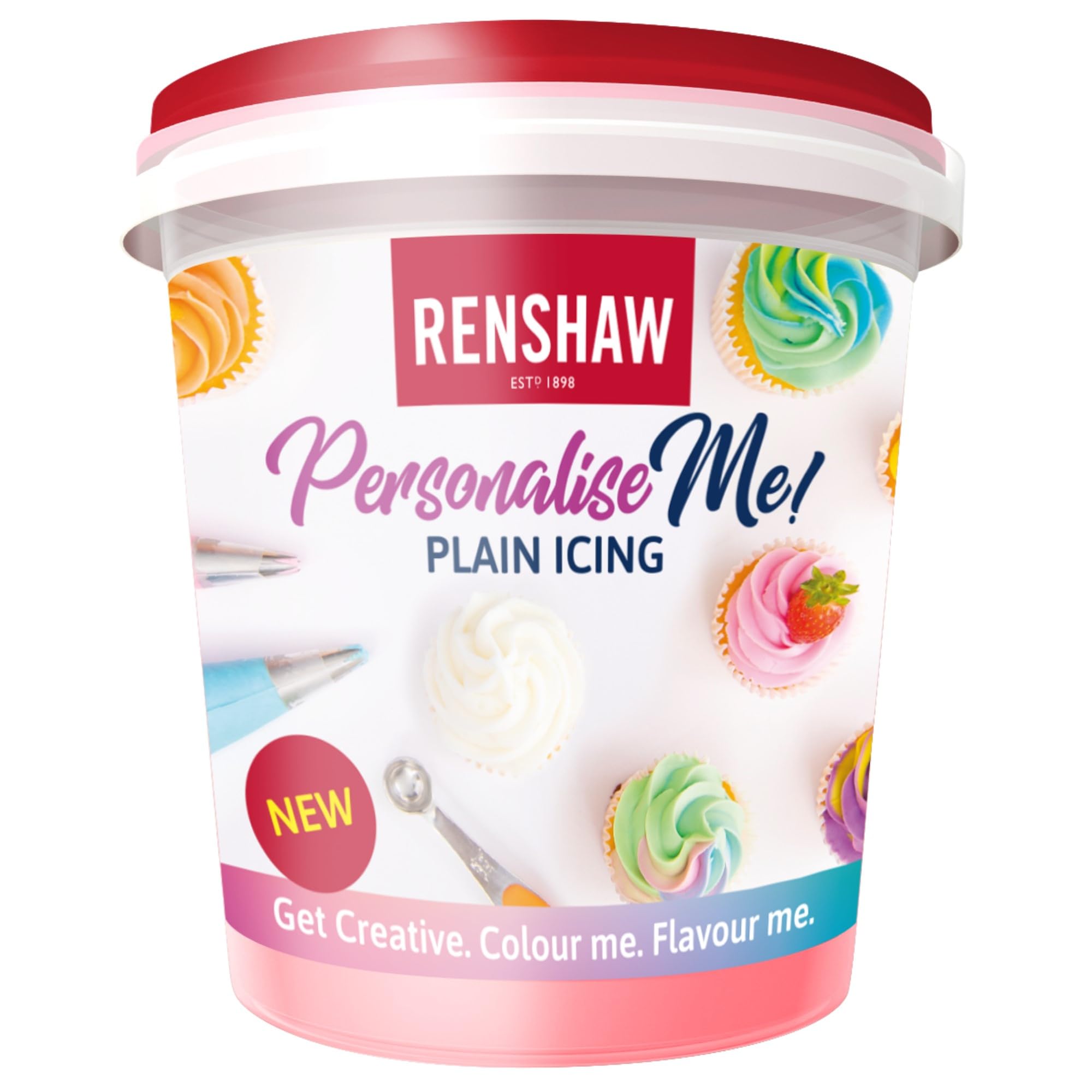 Renshaw Vegan Buttercream Style Soft Icing - Unflavoured | 400g Tub