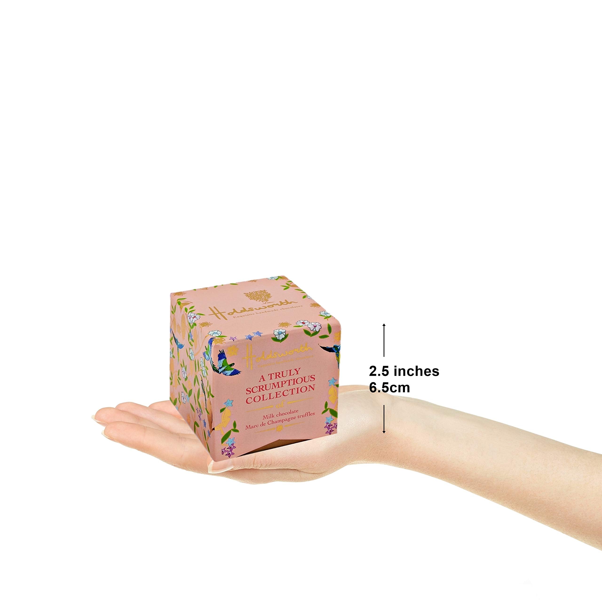 Holdsworth Chocolates - Marc de Champagne Handmade Truffles Milk Chocolate Treat Box 4