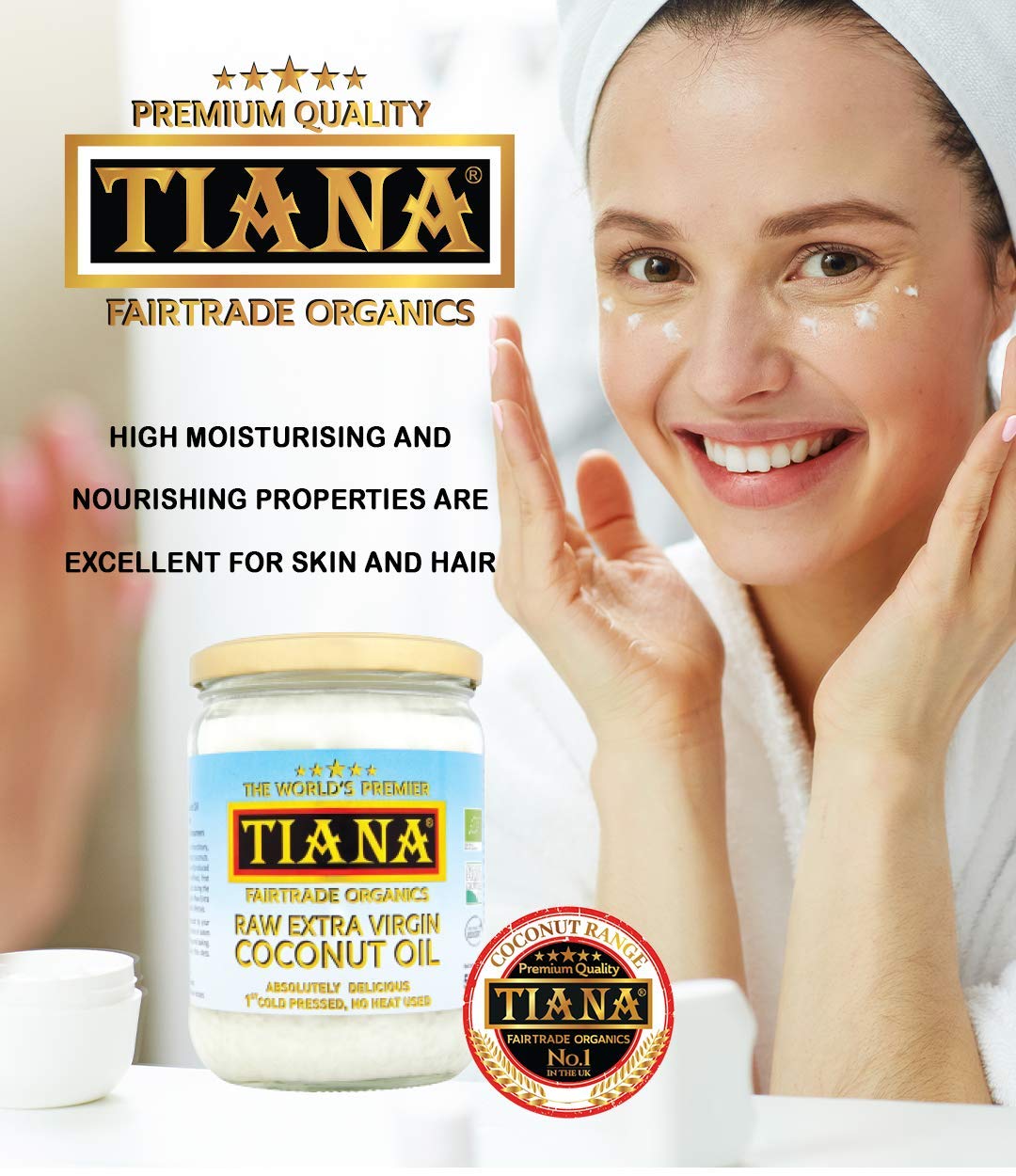 TIANA - Raw Extra Virgin Coconut Oil (500ml)