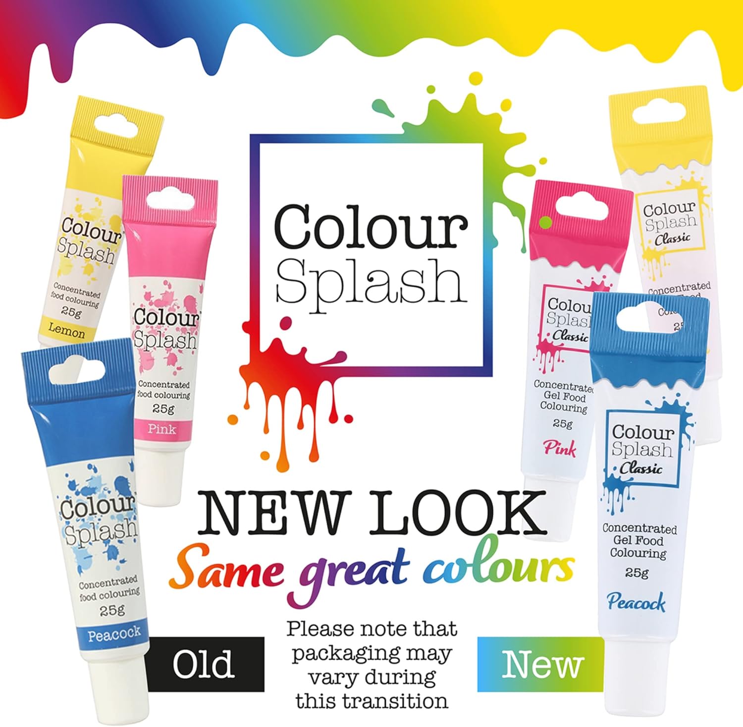 Colour Splash - Food Colouring Gel Tube 6