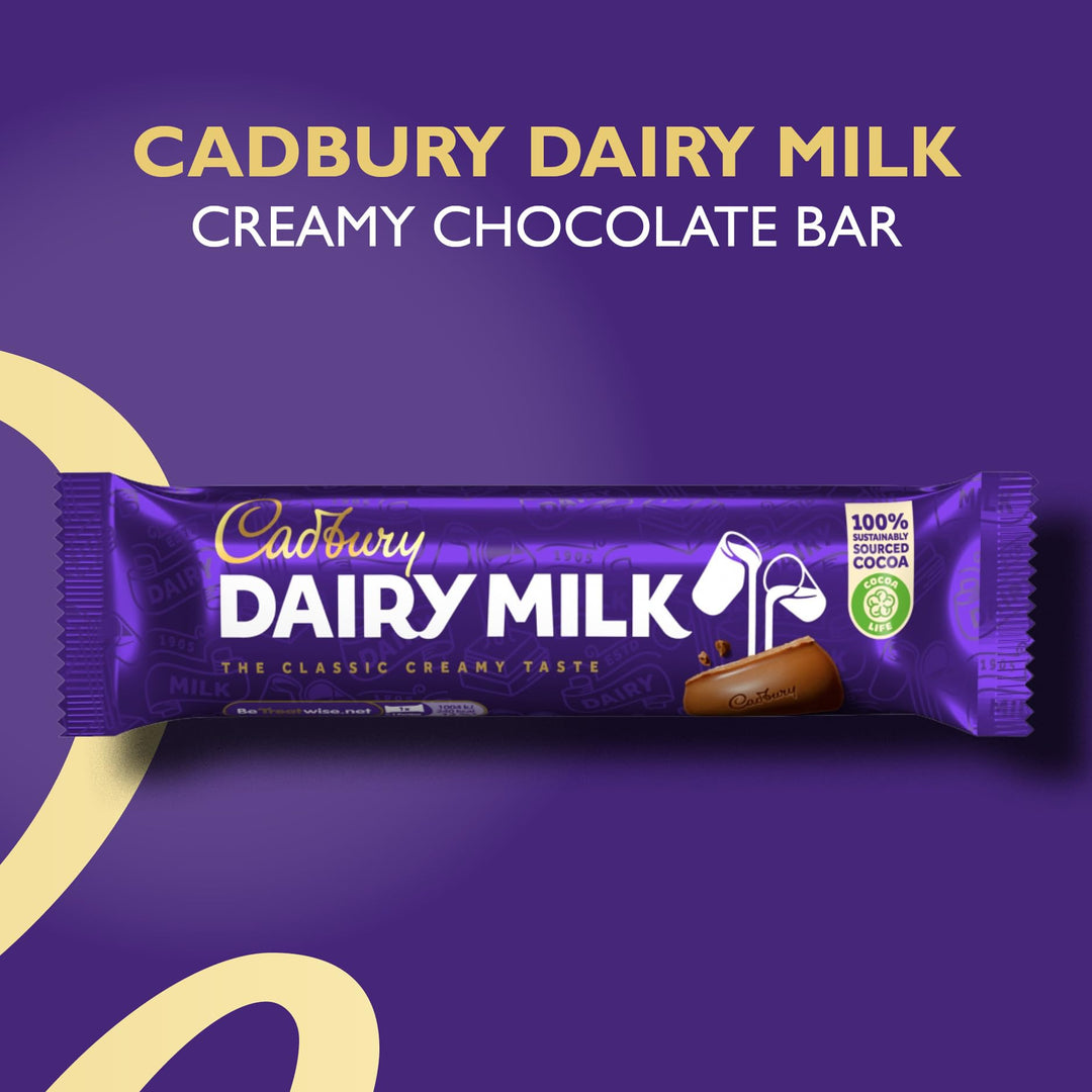Cadbury Dairy Milk Chocolate Bar, 45g, Pack of 24