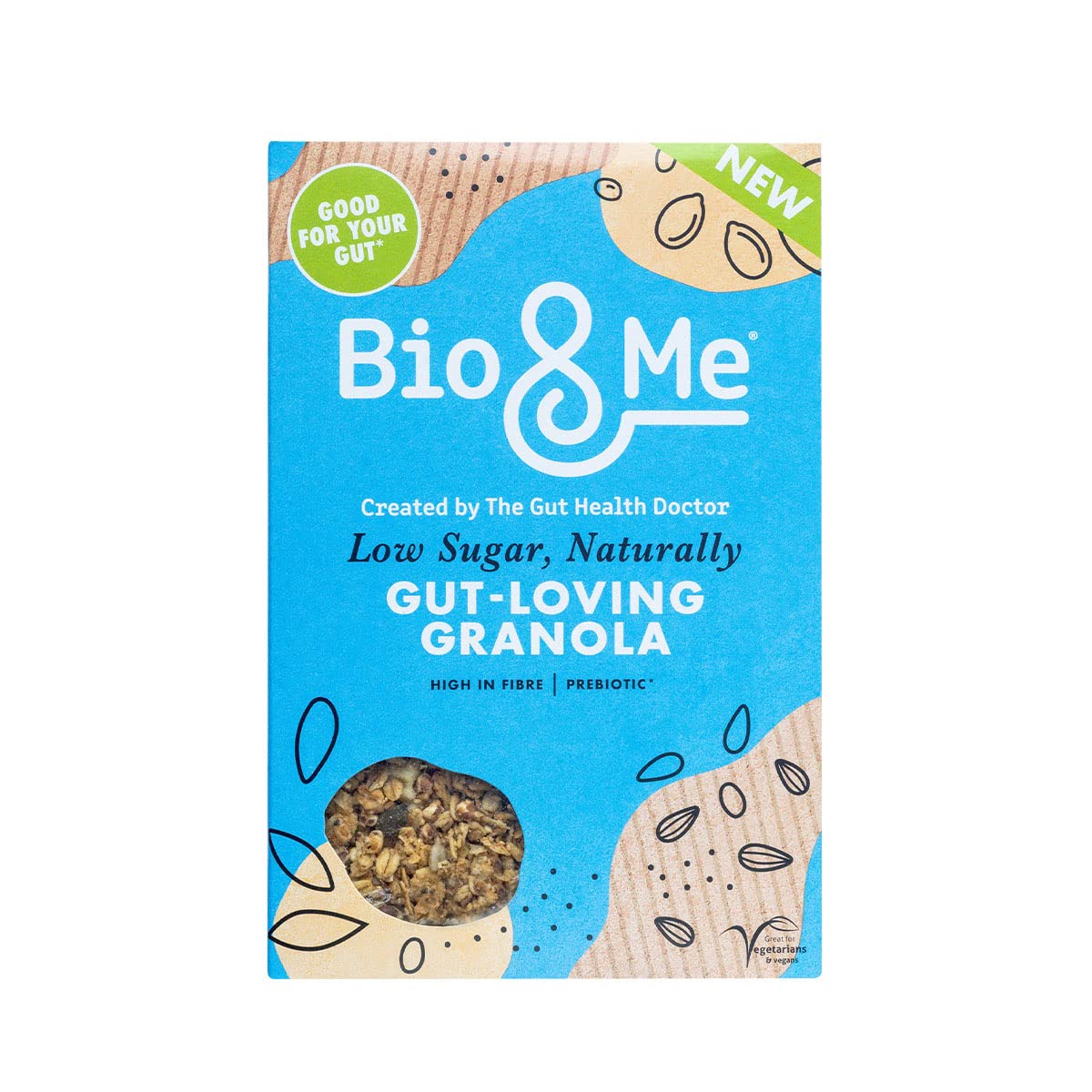 Bio&Me Low Sugar Granola - 3% Sugar, High Fibre, Vegan Friendly | 360g