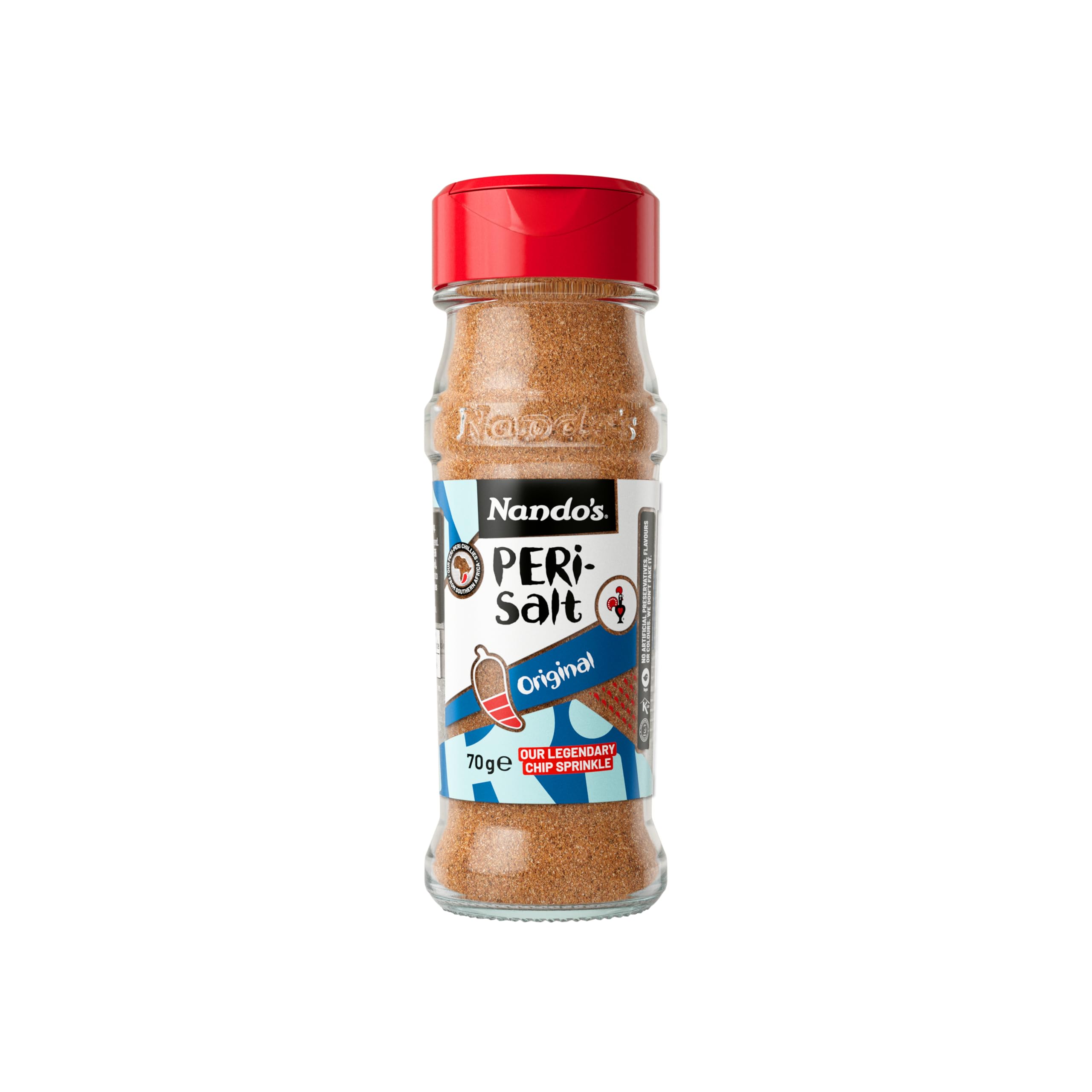 Nando's Peri-Peri Salt - Medium Heat Gourmet Rub | 70g Shaker (Pack of 6)