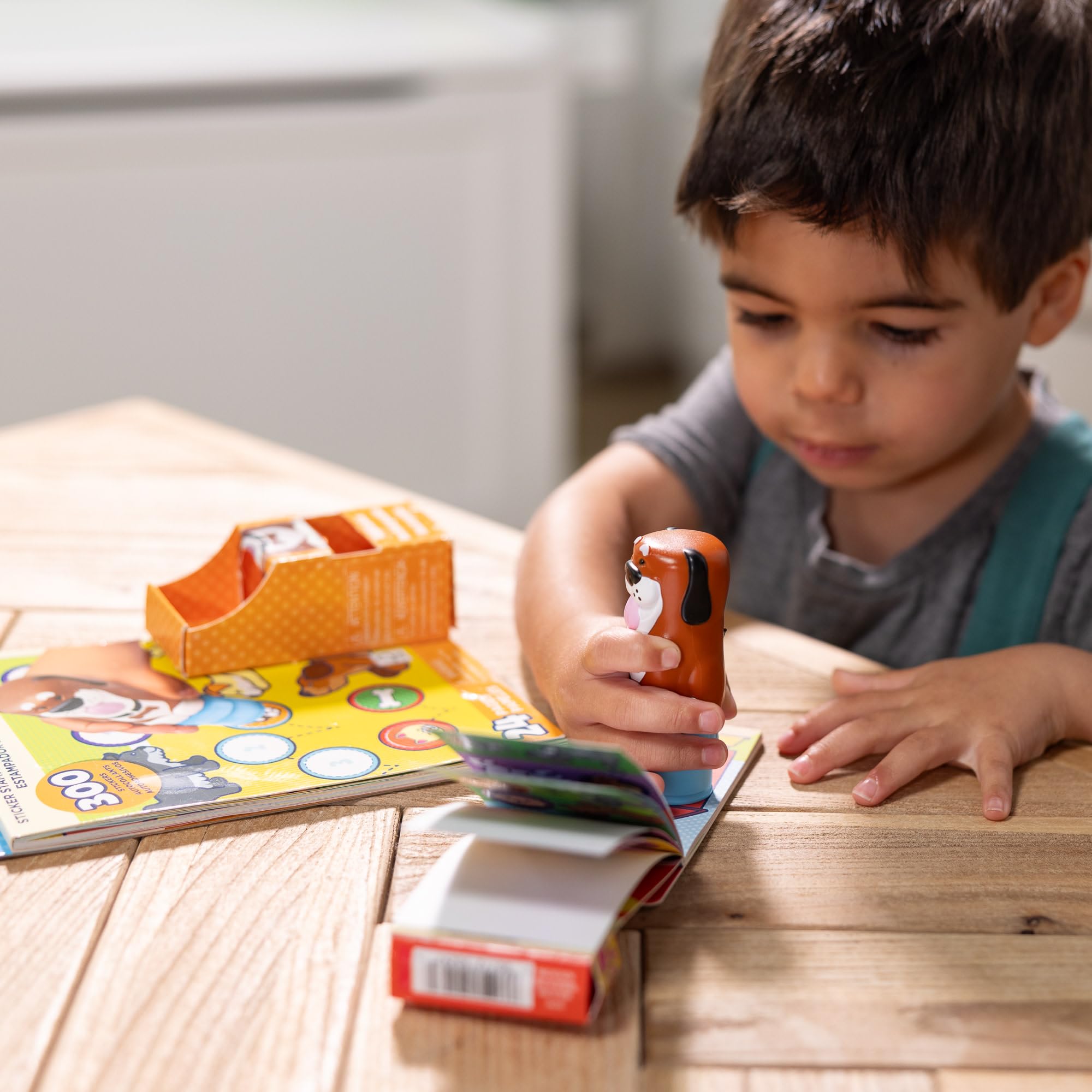 Melissa & Doug Sticker WOW! Dog Bundle with Cocoa Stamper and 500 Stickers | Ages 3+ 6