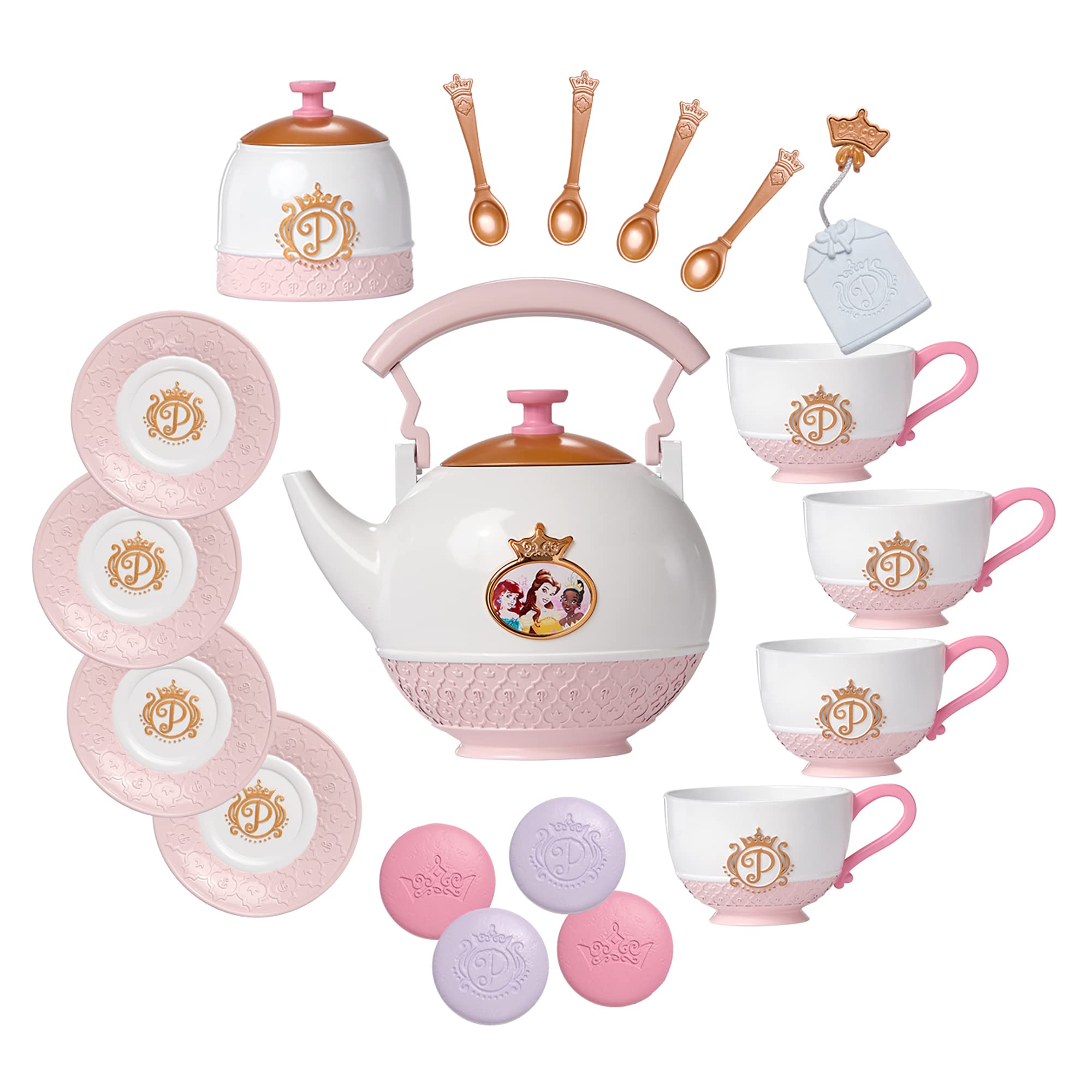 Disney Princess Style Collection 21-Piece Tea Set Playset for Girls Ages 3+ 1