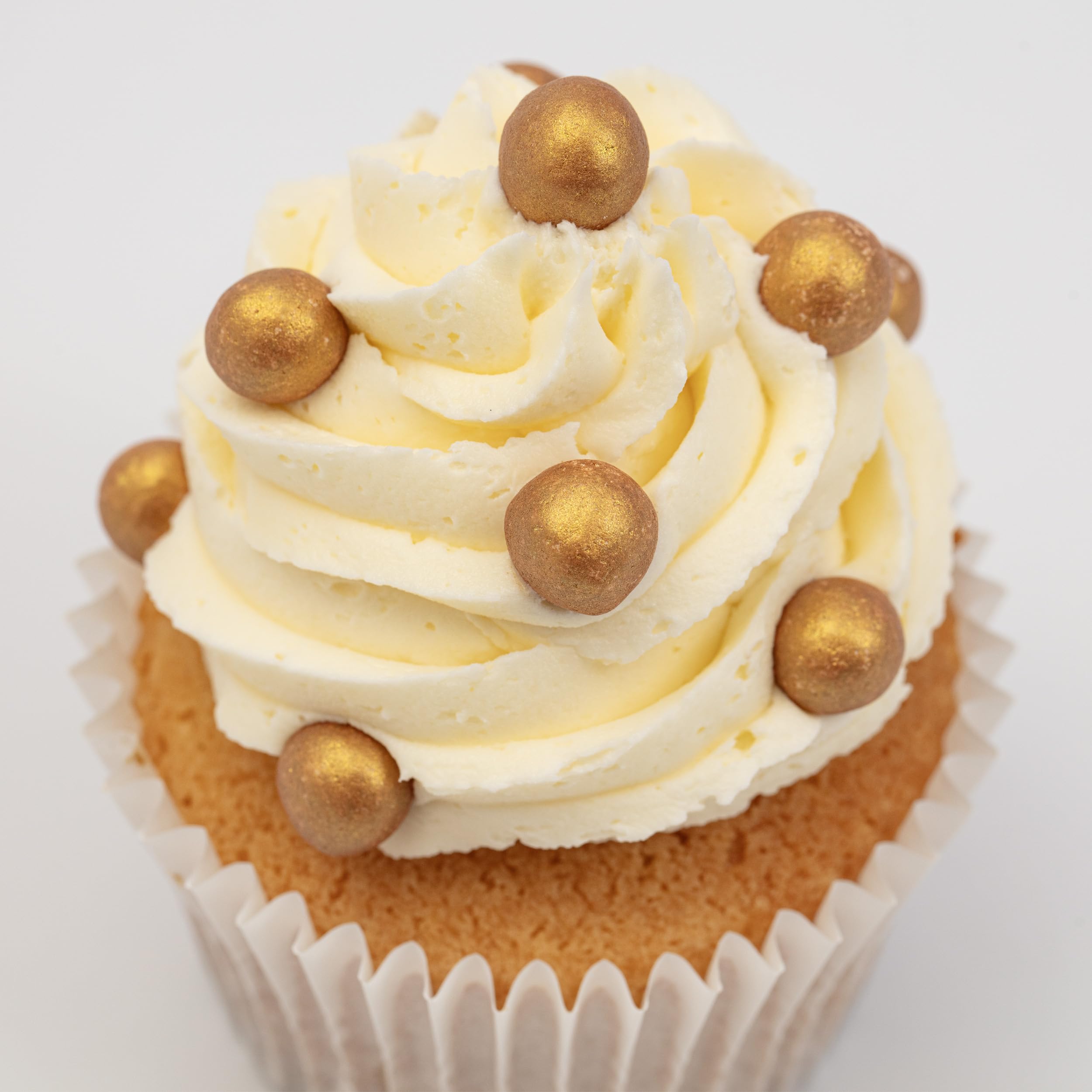 PME Cake Pearl Sprinkles - Gold 8mm | 40g Edible Sugar Pearls 5
