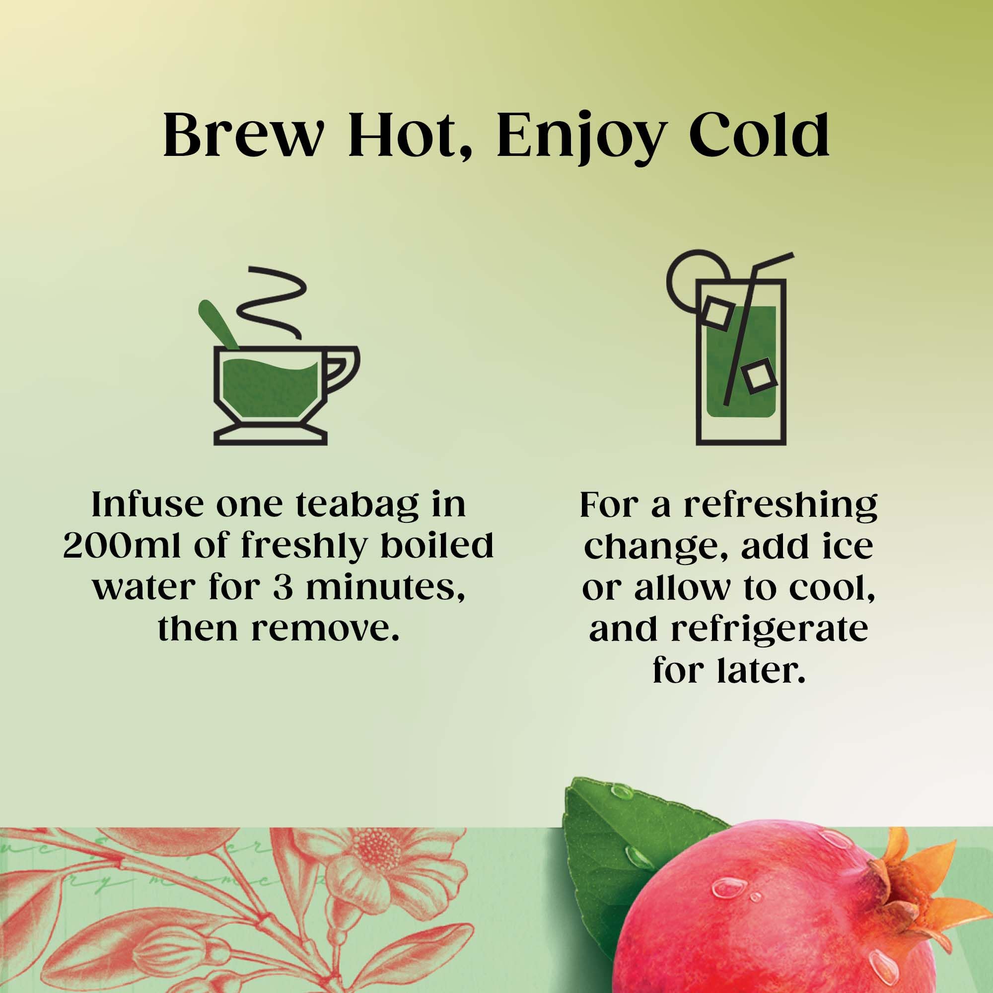 Twinings Grüner Tee &amp; Granatapfel 80 Teebeutel (Multipack mit 4 x 20 Beuteln) 5