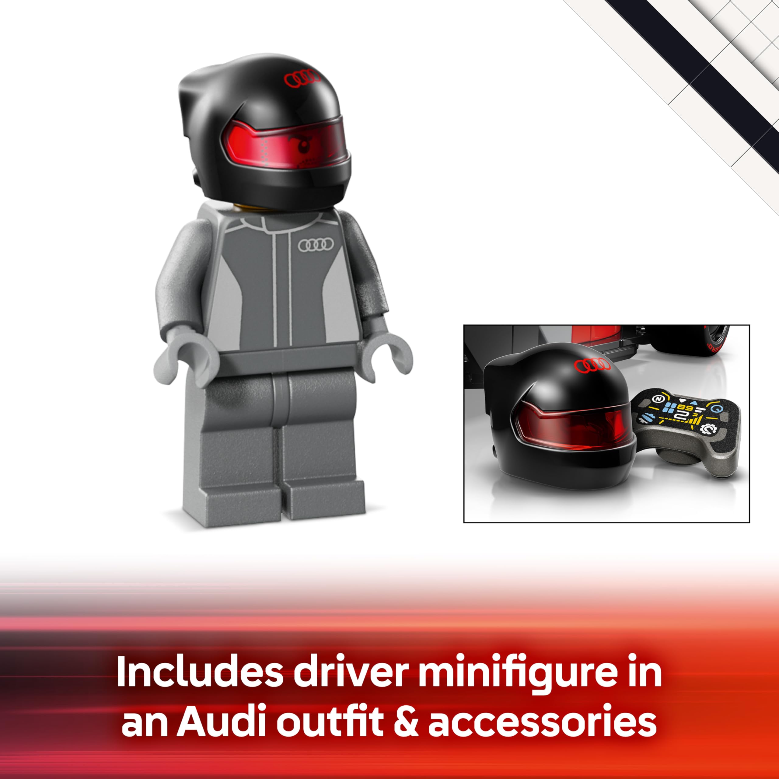 LEGO Speed Champions Audi Revolut F1 Team R26 Race Car Building Set | Model 77259 | Ages 10+ 6