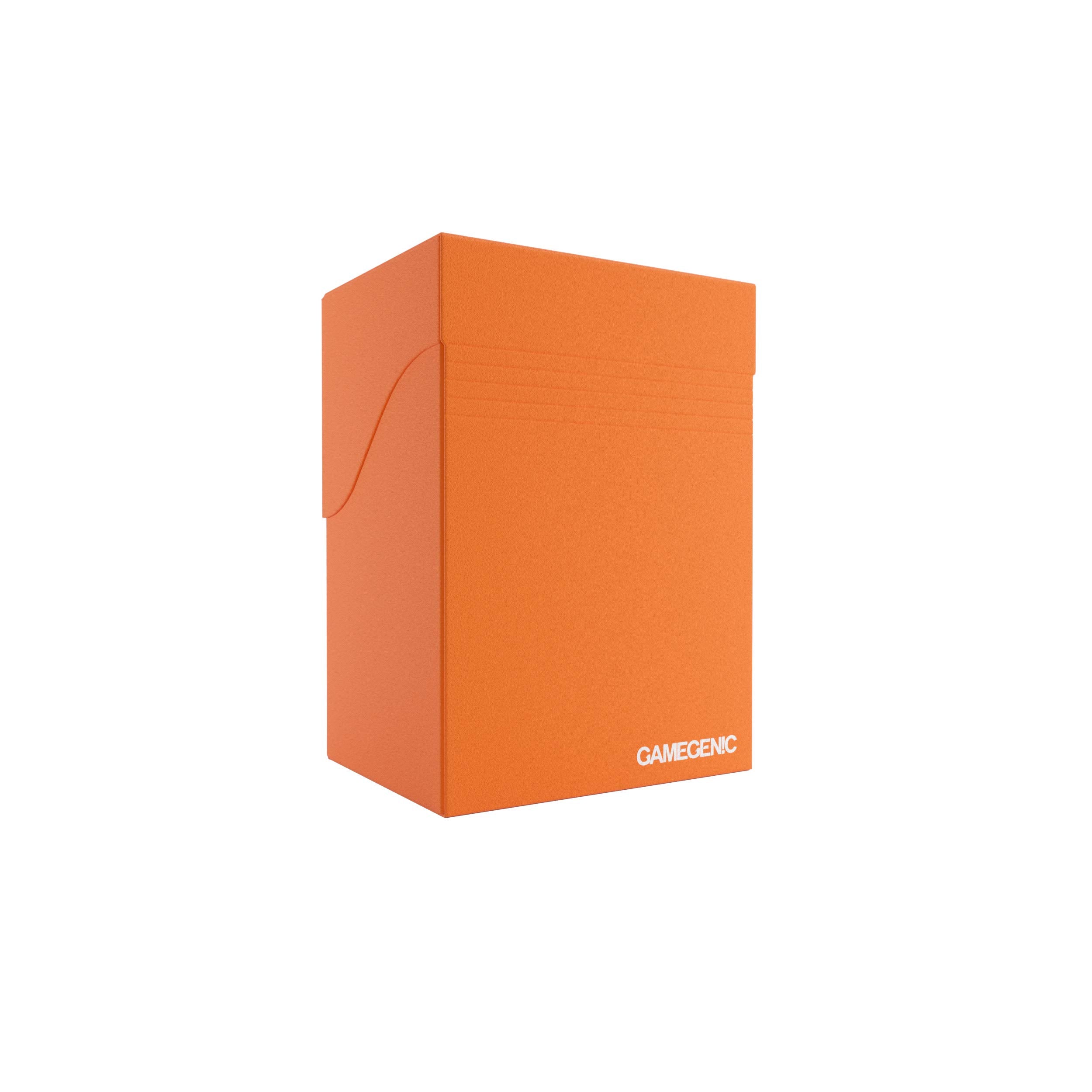 Gamegenic 80-Card Deck Holder - Orange | Self-Closing Lid | Acid-Free Storage 9