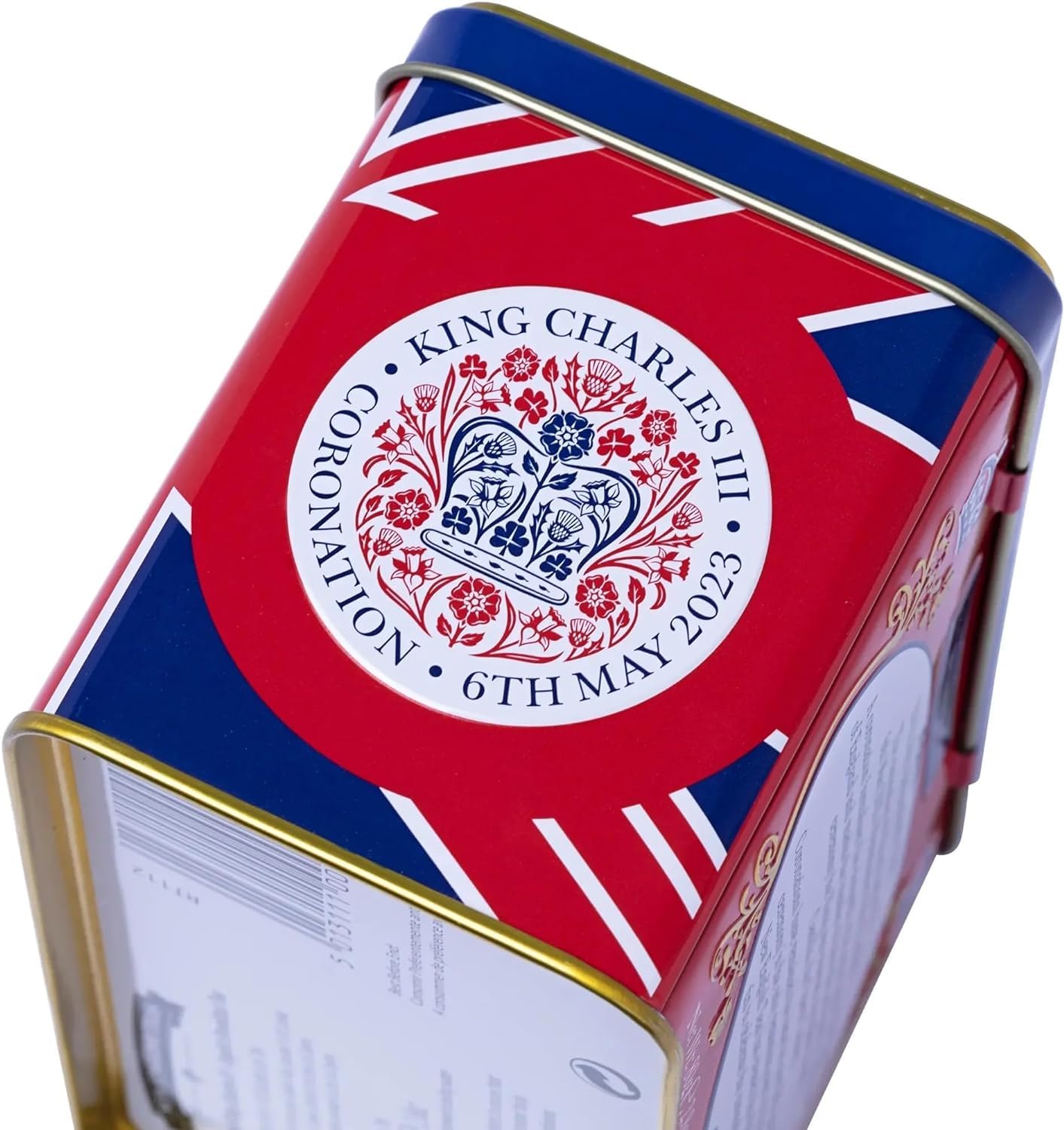 New English Teas Coronation of King Charles III Commemorative Tea Tin with 40 Black Teabags 4