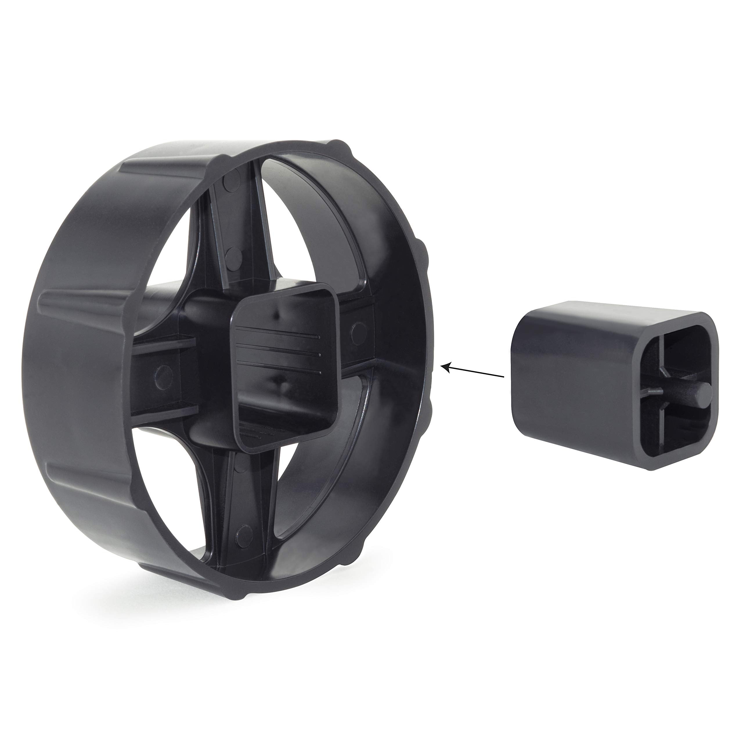RAPESCO 1584 Replacement Tape Dispenser Core and Wheel | Fits 33m/66m Tapes (25mm Width) 2