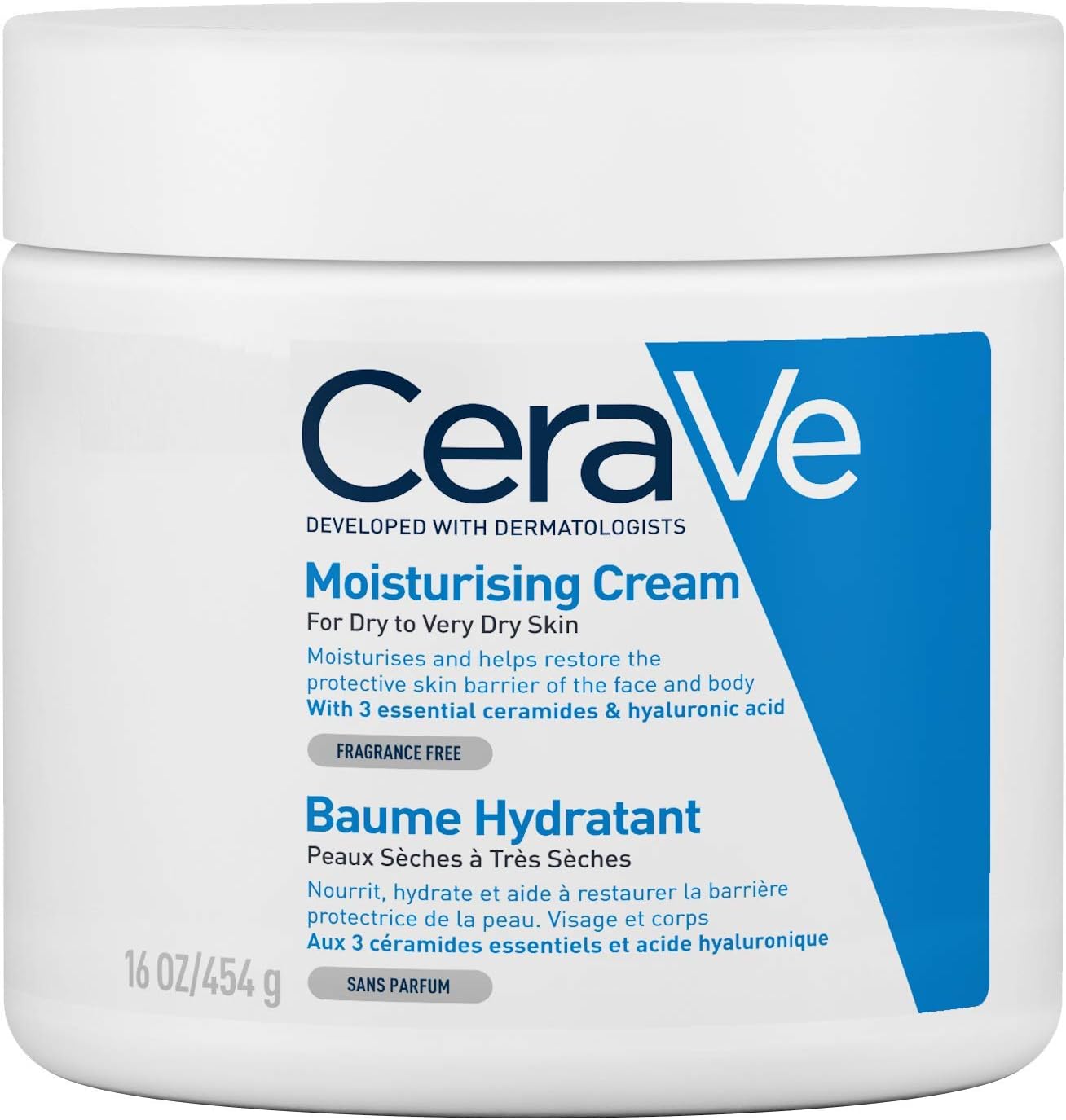 CeraVe Moisturising Cream for Dry to Very Dry Skin (454g) 1