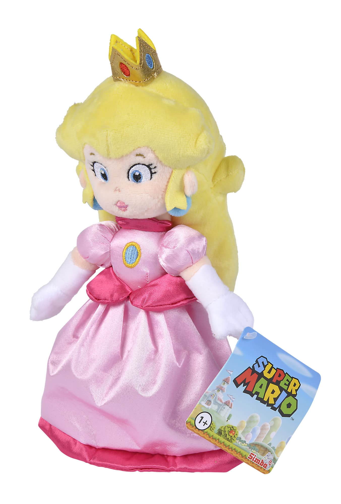 Simba Super Mario Princess Peach Stuffed Plush Toy | 30CM Soft Toy for Unisex Children 3