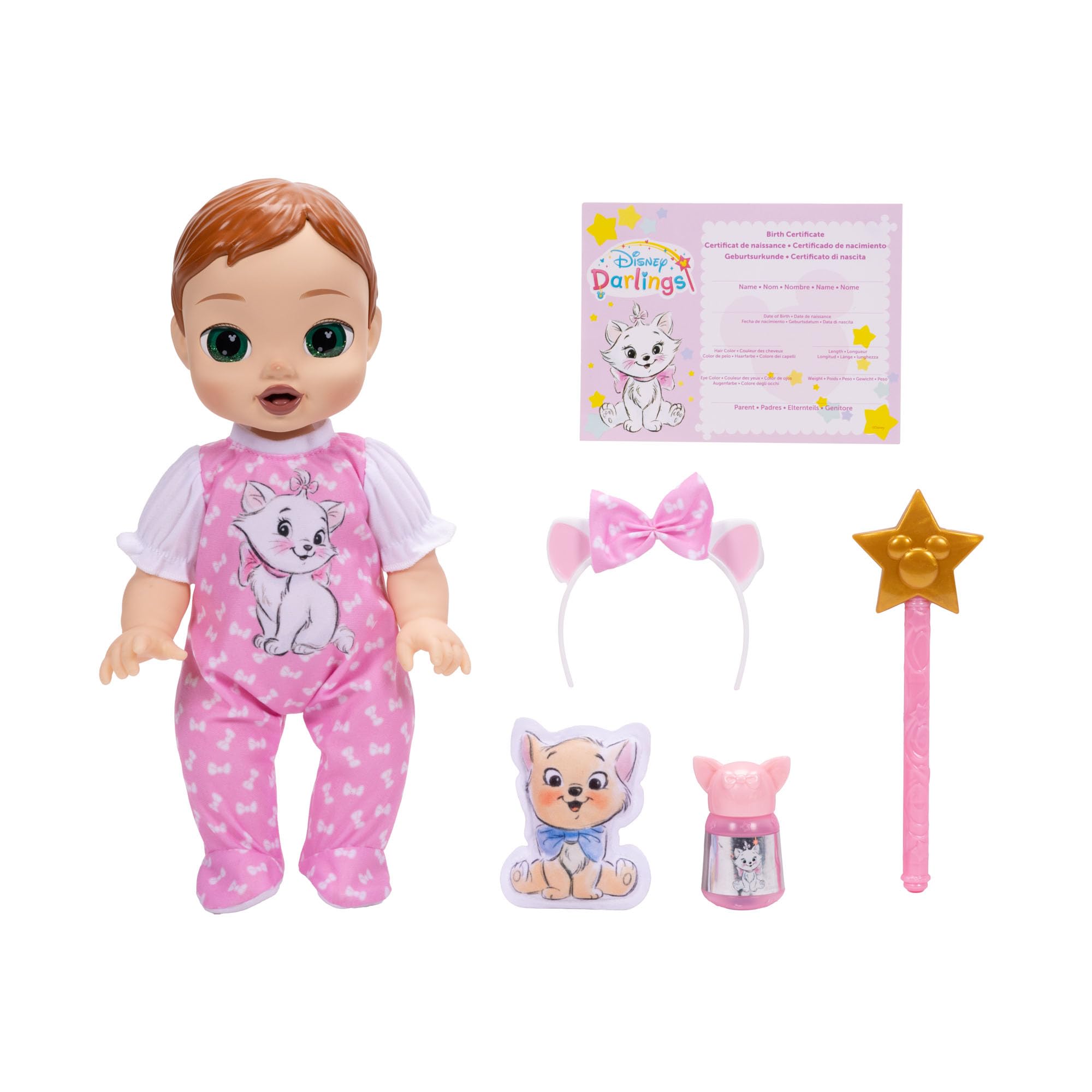 Jakks Pacific Disney Darlings Marie Deluxe Feature Doll - 13 Inch, Interactive Audio, Ages 3+ 6