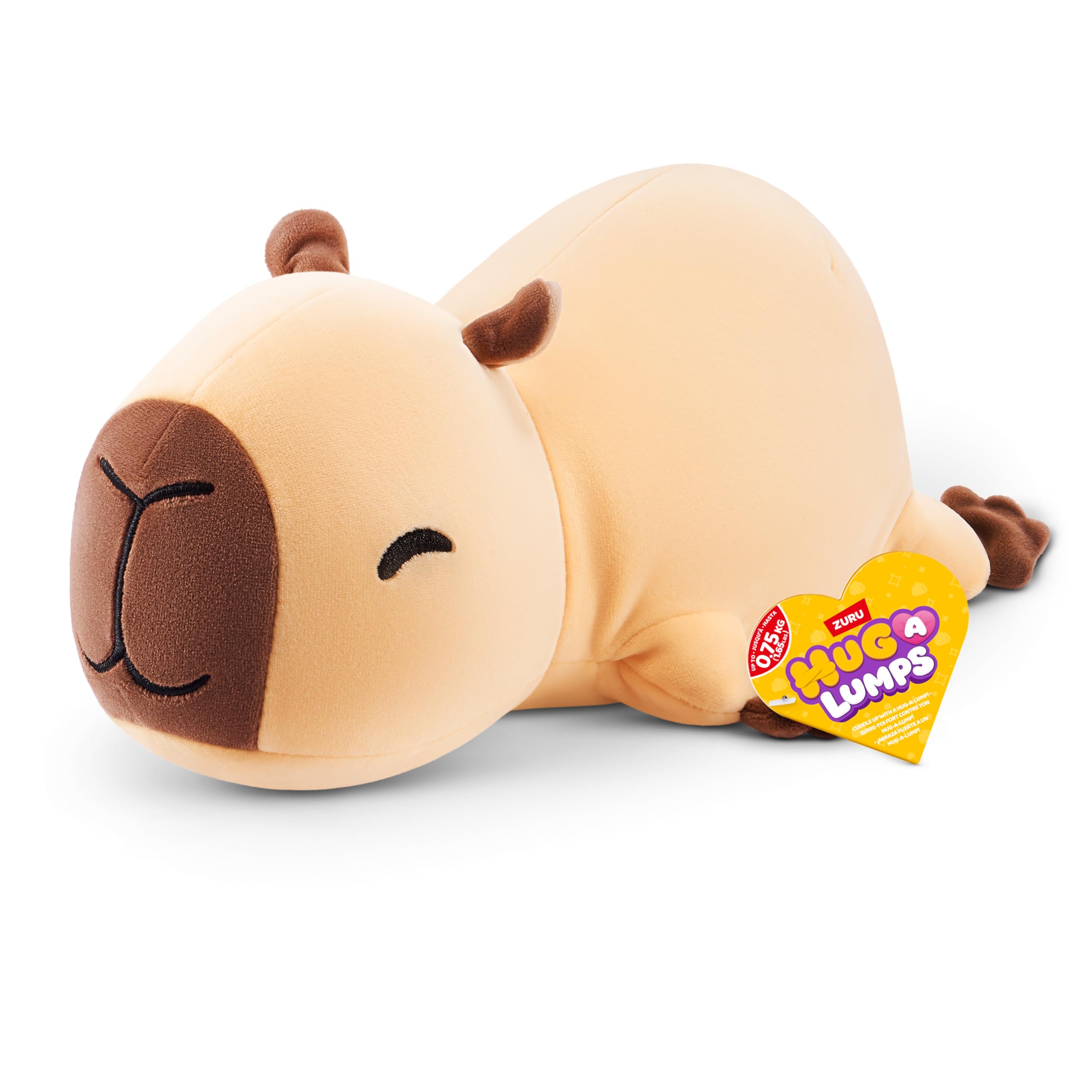 Hug-A-Lumps 1.5kg Weighted Plush - Brown Cuddly Animal Stuffed Toy for Kids 3+ 1