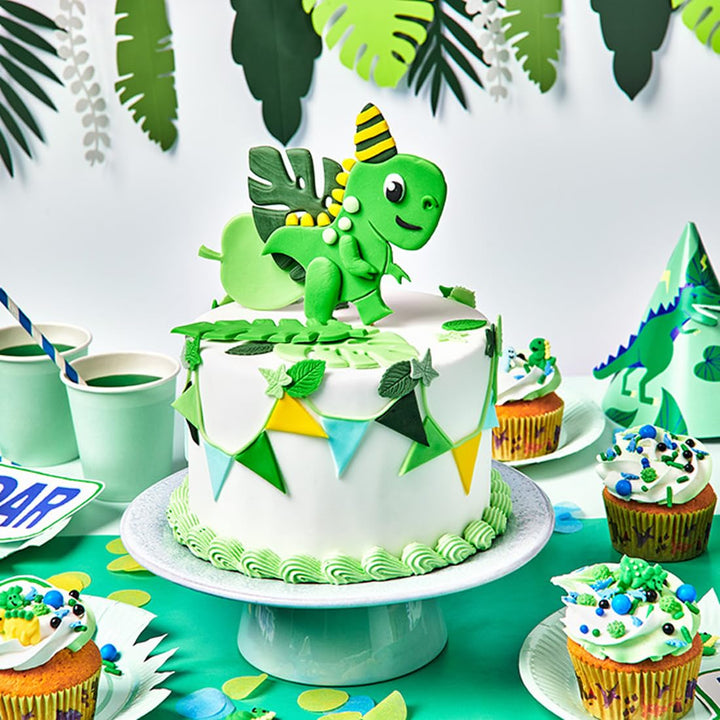 FunCakes - Forest Green Sugar Paste 270g, Soft & Flexible Fondant with Vanilla Flavour