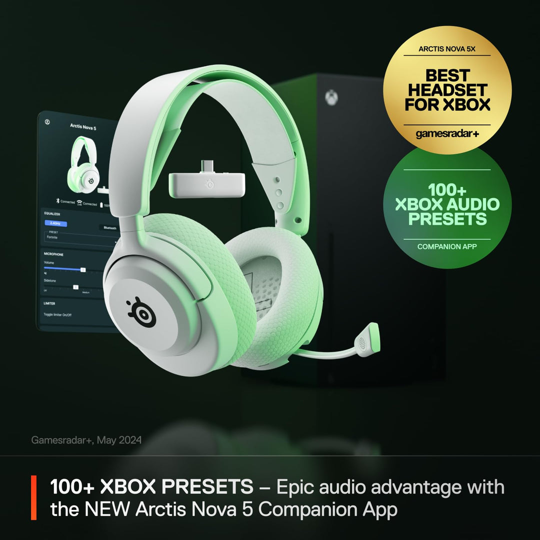 SteelSeries Arctis Nova 5X Wireless Gaming Headset for Xbox - White