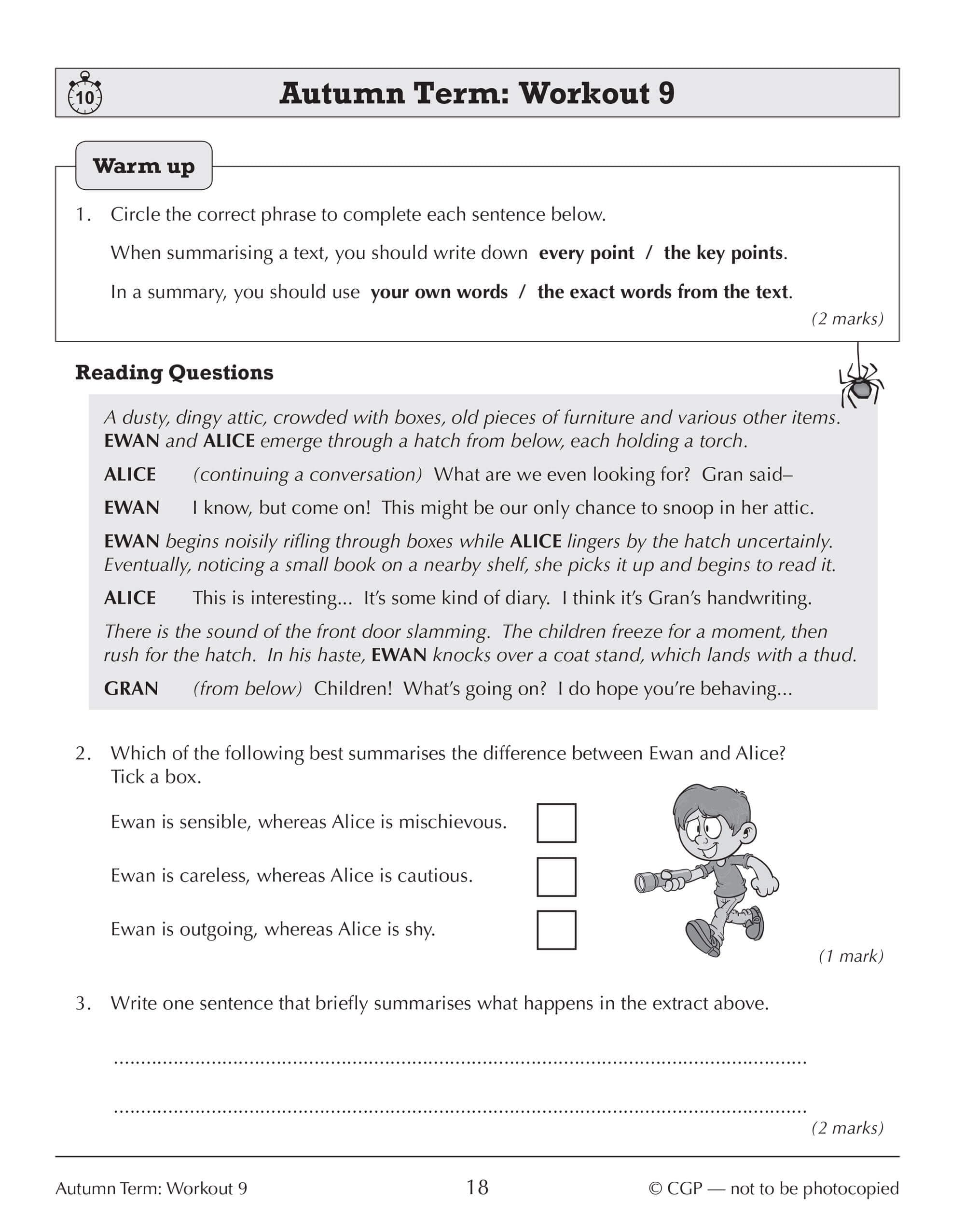 CGP Books Year 7 English 10-Minute Weekly Workouts - KS3 Study Aid | Ages 11-12 | Paperback 4